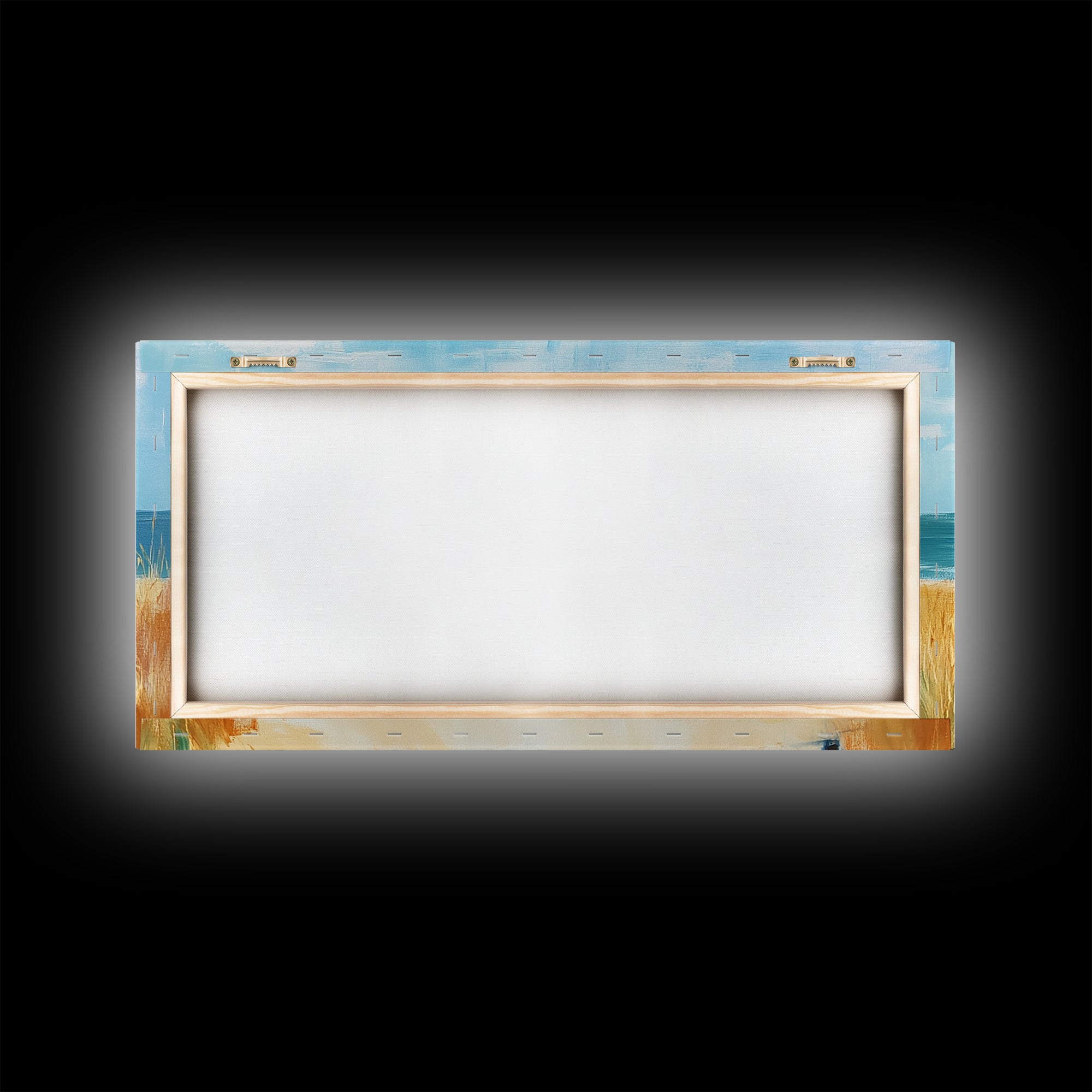 Beach Volleyball, Coastal Wall Art, Nautical Decor, Seascape Painting, Ocean Painting, Framed Canvas Print, Extra Wide Art, Boho Art