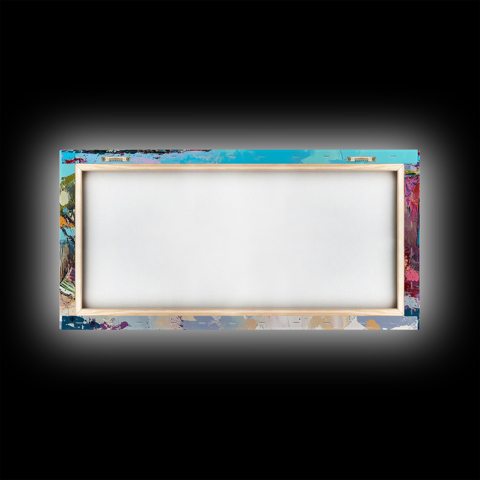 Beach Bar, Coastal Landscape Art, Tropical Art, Nautical Wall Art, Ocean Painting, Extra Wide Art, Framed Canvas Print, Rustic Wall Art