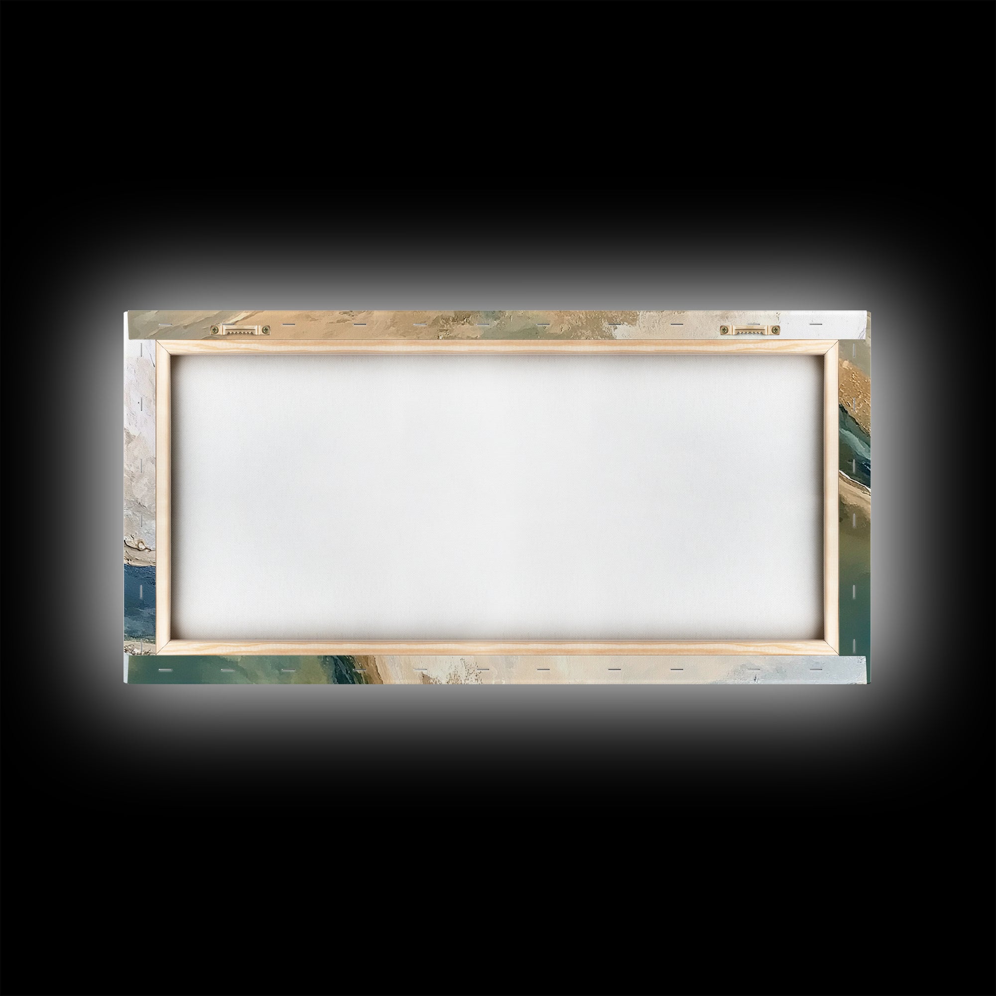 Abstract River, Neutral Landscape, Panoramic Art, Canvas Print, Wabi Sabi Art, Rustic Wall Art, Above Bed Wall Art, Minimalist Art