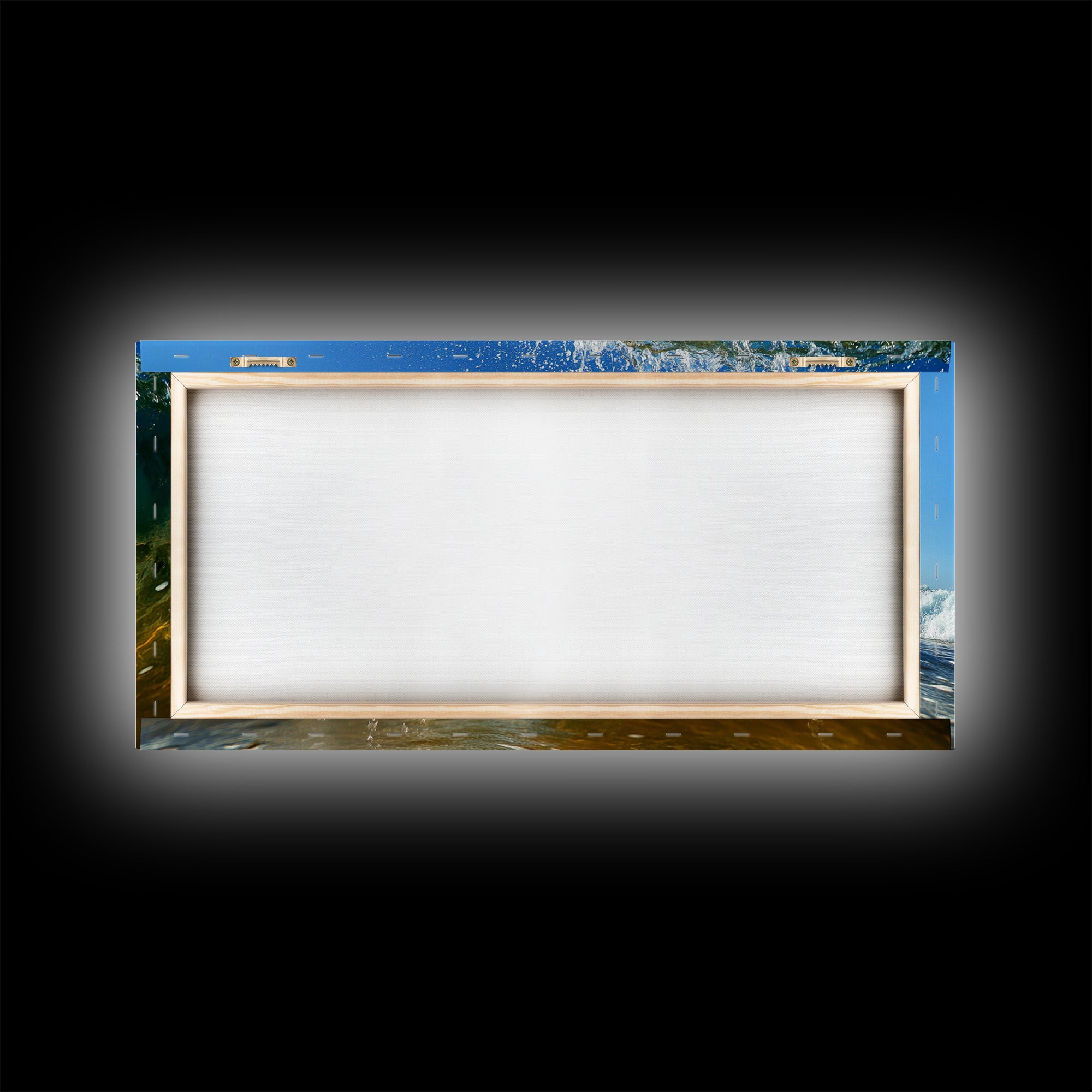 Barrel Wave, Surfing Photography, Panoramic Art, Canvas Print, Coastal Decor, Nautical Painting, Beach Wall Art, Surf Wall Art