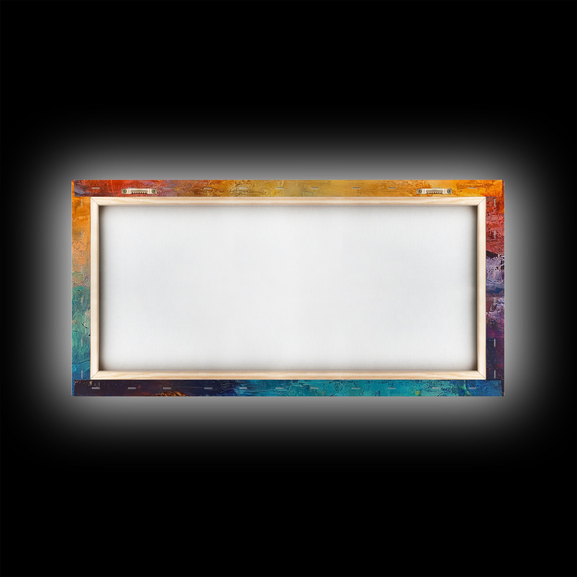 Abstract Rope, warm tones, infinity knot, rustic decor, textured art, extra wide art, Framed Canvas Print, nautical painting