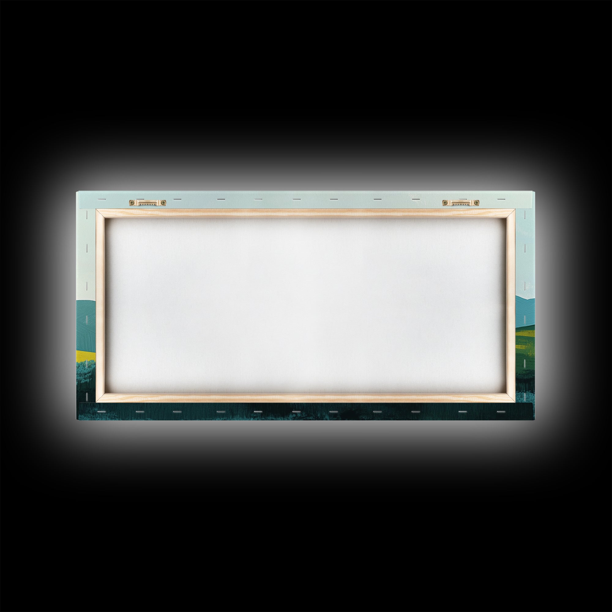 Rolling Hills Landscape, mountain painting, green wall art, countryside art, above couch art, farmhouse art, Canvas Print