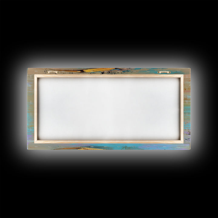 Crab Painting, Coastal Decor, Nautical Wall Art, Rustic Art, Framed Canvas Print, Ocean Artwork, Beach House Art, Marine Life Art