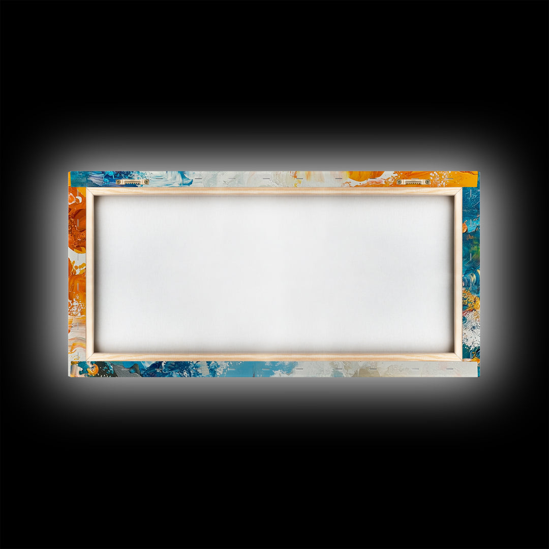 Crayfish Painting, Coastal Decor, Nautical Wall Art, Rustic Art, Framed Canvas Print, Marine Life Artwork, Ocean Inspired Art