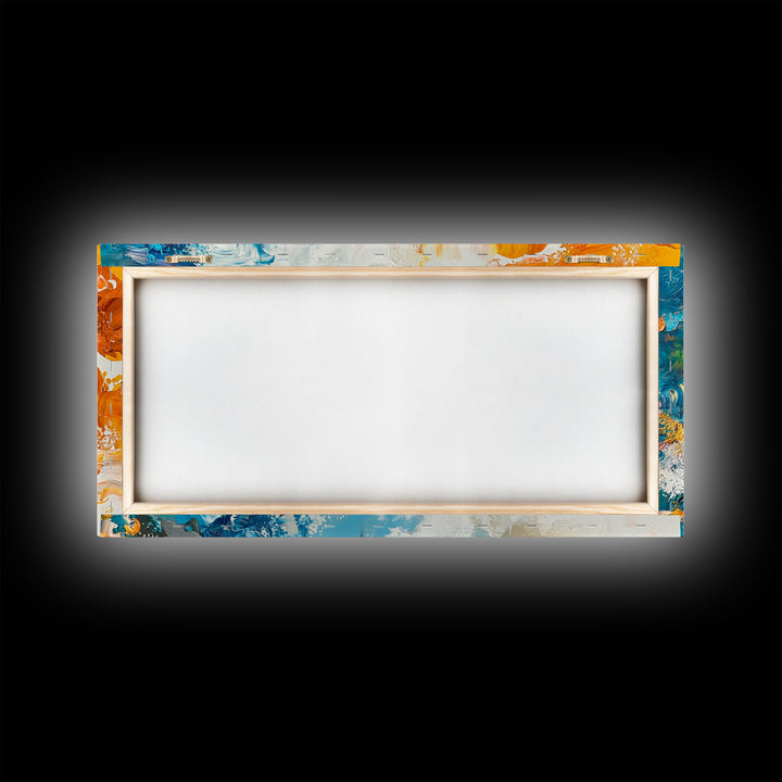 Crayfish Painting, Coastal Decor, Nautical Wall Art, Rustic Art, Framed Canvas Print, Marine Life Artwork, Ocean Inspired Art