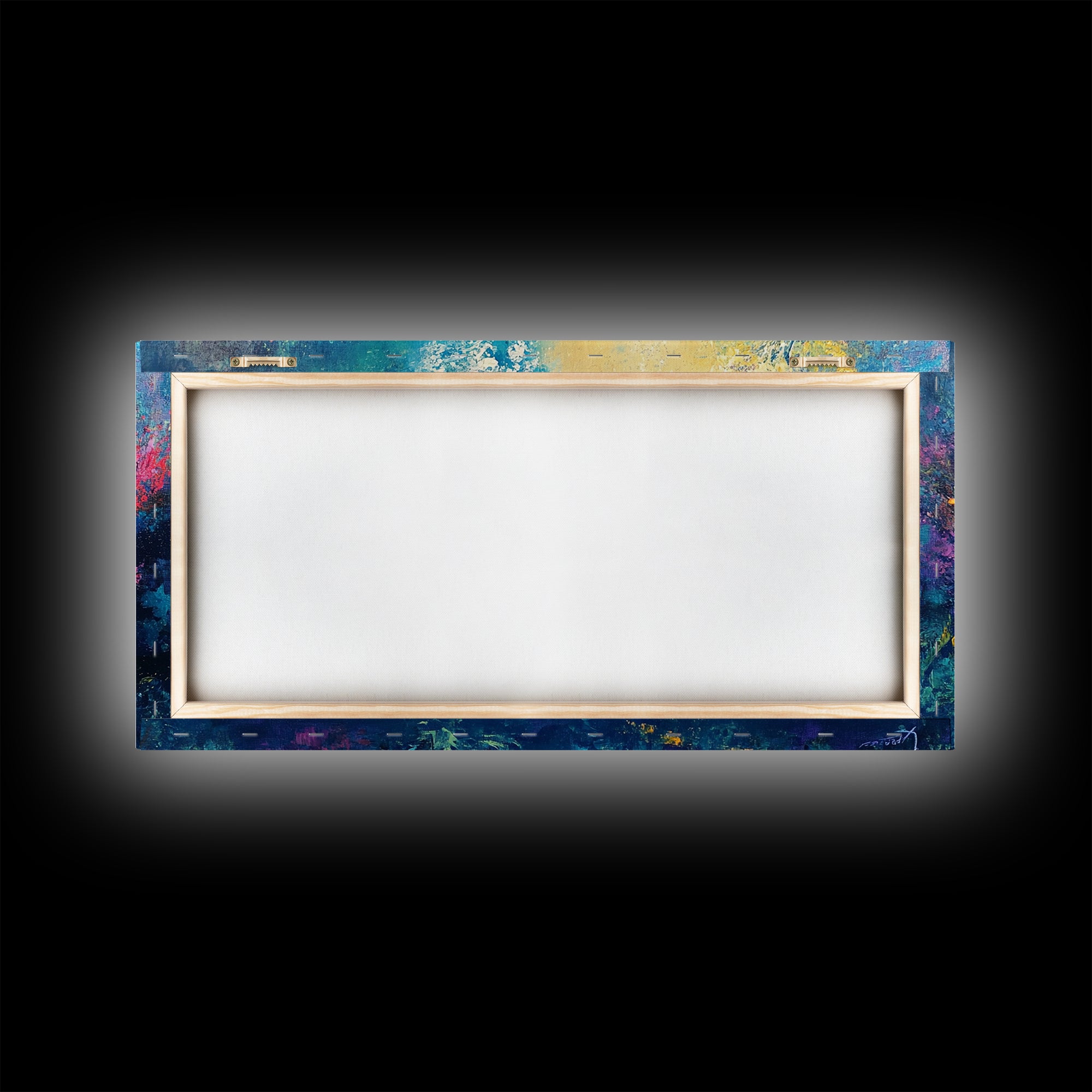 Coral Reef Painting, Coastal Decor, Ocean Wall Art, Nautical Painting, Framed Canvas Print, Underwater Artwork, Marine Life Art