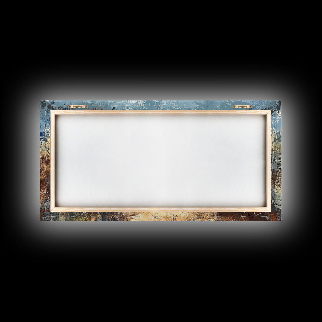 Coastal Pathway, coastal landscape art, nautical decor, seascape painting, coastal painting, beach house decor, Canvas Print