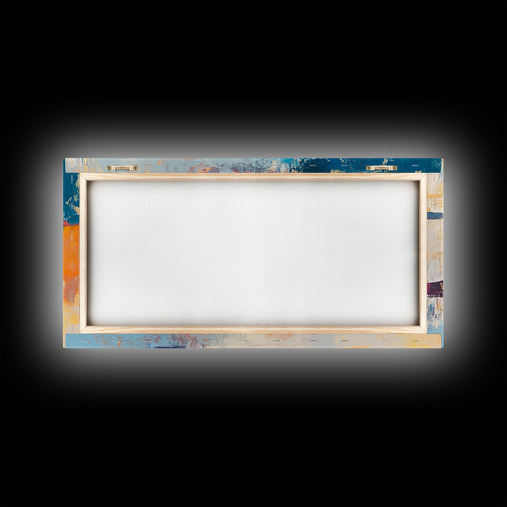 Beach Chair Art, coastal decor, surf wall art, framed canvas print, blue and green wall art, whimsical art, tropical painting