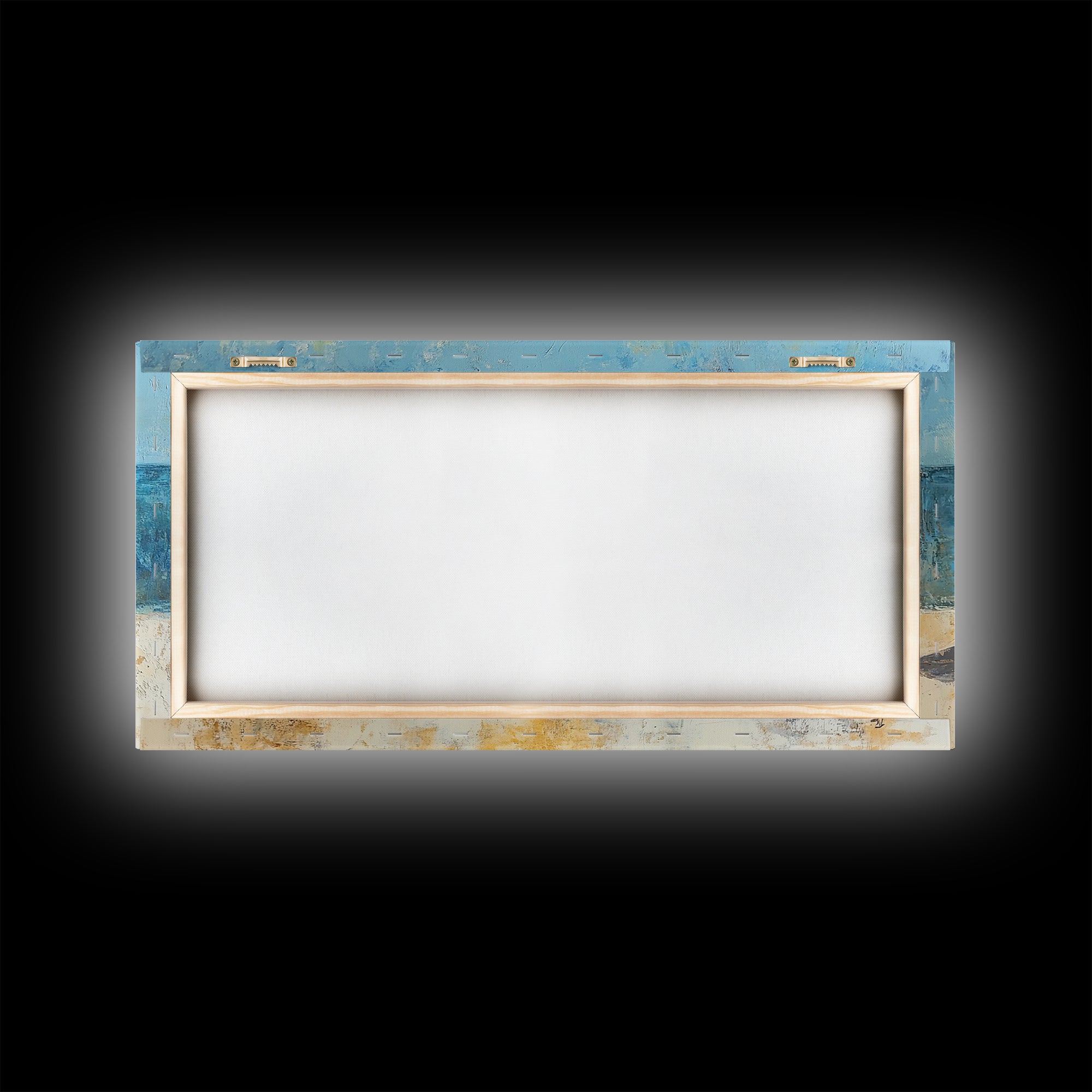 Rustic Boat, Framed Canvas Print, coastal wall art, nautical decor, rustic art, extra wide painting, panoramic painting