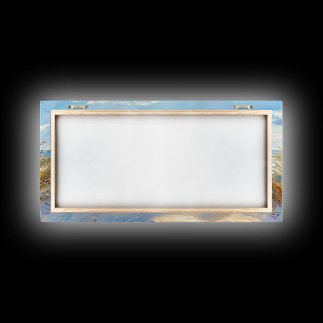 Beach Dunes, Coastal Painting, Nautical Wall Art, Canvas Print, Seascape Painting, Coastal Decor, Above Bed Wall Art, Farmhouse Art