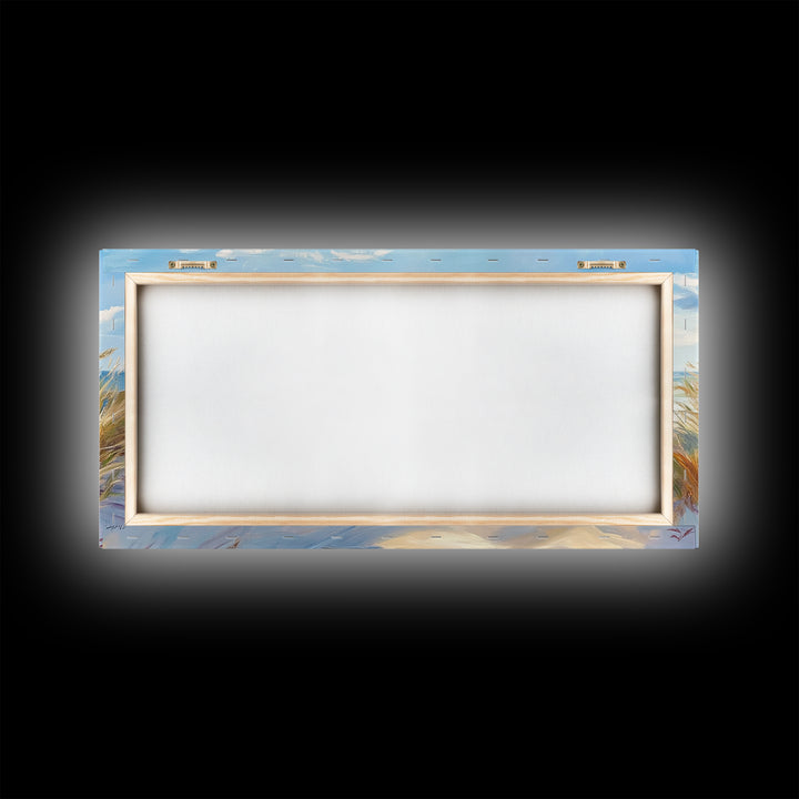 Beach Dunes, Coastal Painting, Nautical Wall Art, Canvas Print, Seascape Painting, Coastal Decor, Above Bed Wall Art, Farmhouse Art