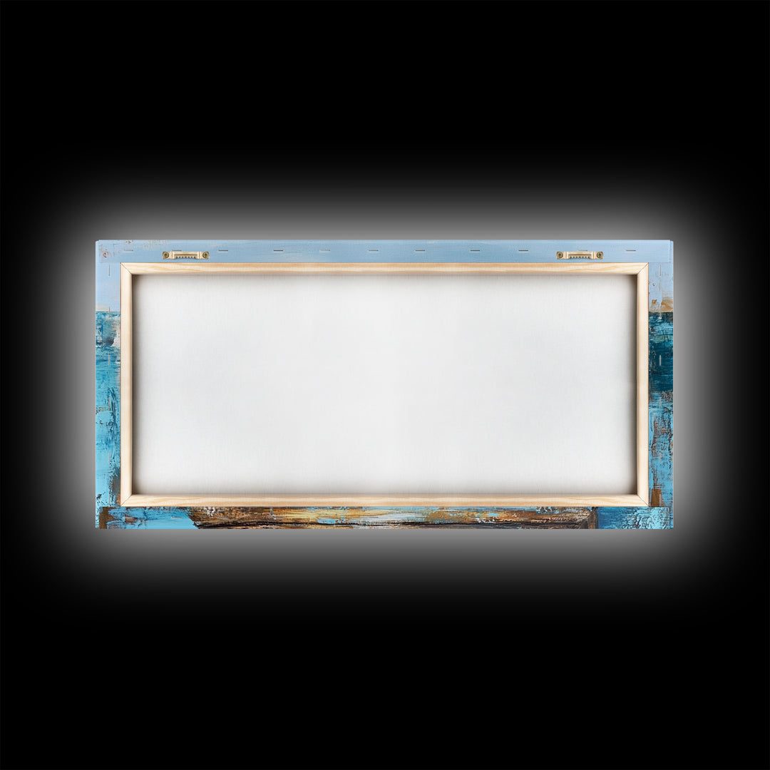 Dock Over Water, Coastal Landscape, Nautical Wall Art, Canvas Print, Lake Tahoe Art, Rustic Wall Art, Coastal Decor, Panoramic Art