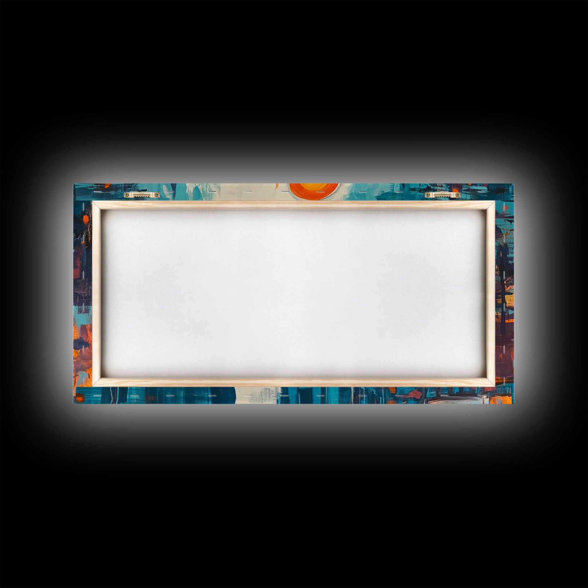 Camping painting, rustic wall art, pine tree art, mountain painting, nature lovers, warm glow, framed canvas print, wabi sabi art, moody art