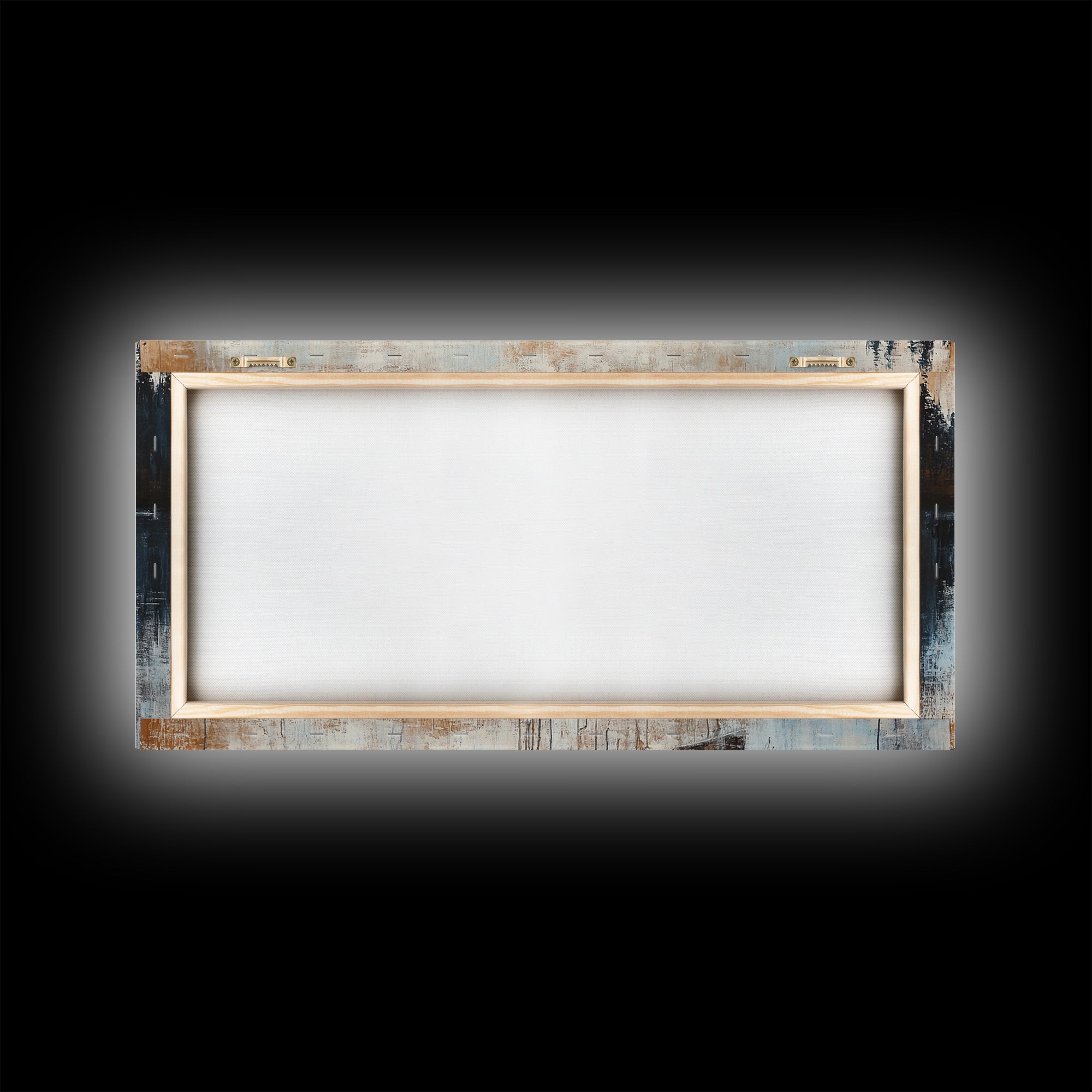 Canoe painting, lake decor, mountain painting, rustic wall art, serene landscape, farmhouse art, extra wide art, framed canvas print, nautical