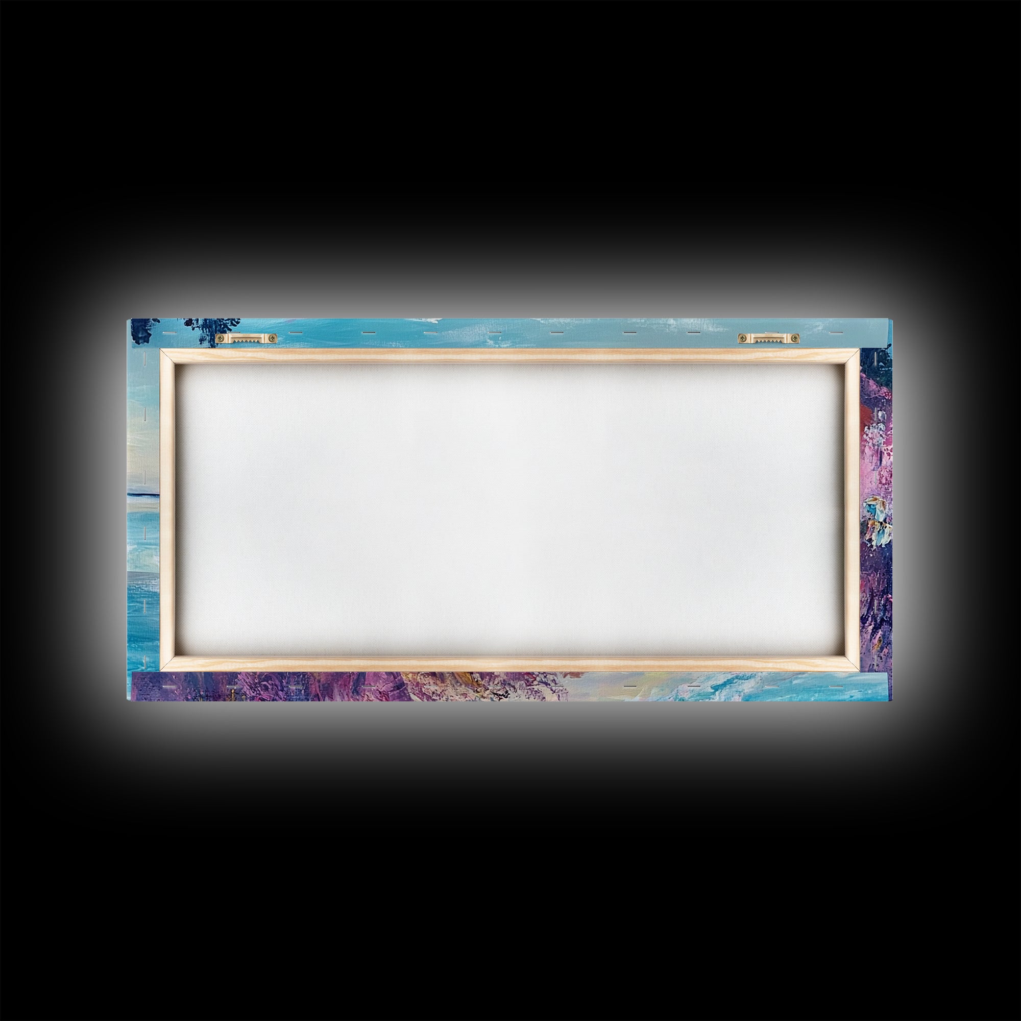 Coastal Cliffs, Sunset Ocean View, Seascape Wall Art, Coastal Landscape Art, Nautical Decor, Framed Canvas Print, Extra Wide Art