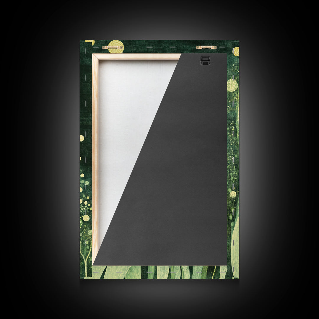 Abstract Nature, Green Wall Art, Botanical Prints, Canvas Print, Boho Art, Living Room Wall Art, Minimalist Art, Wabi Sabi Decor