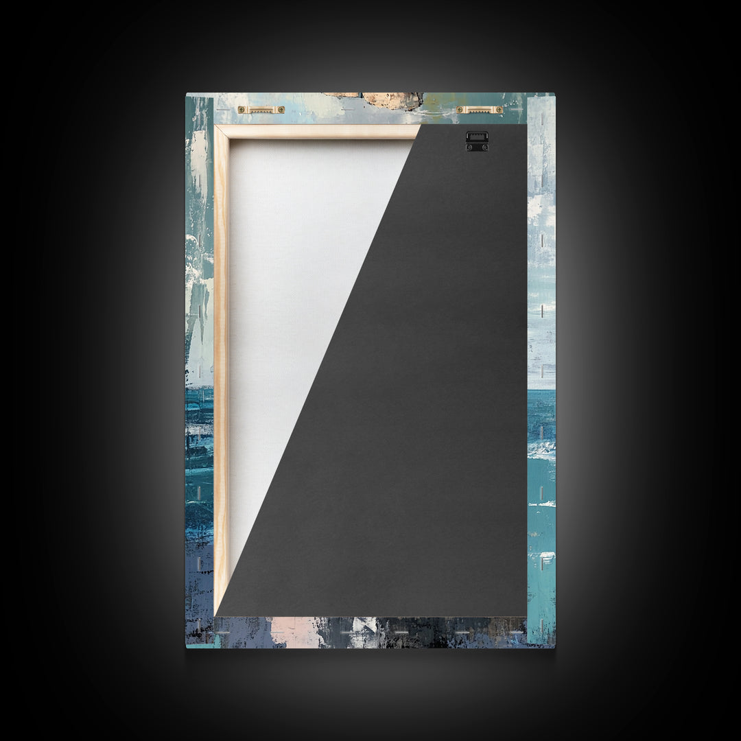 Coastal Rock Formation, Ireland Painting, Seascape Wall Art, Ocean Landscape, Nautical Decor, Framed Canvas Print, Living Room Art