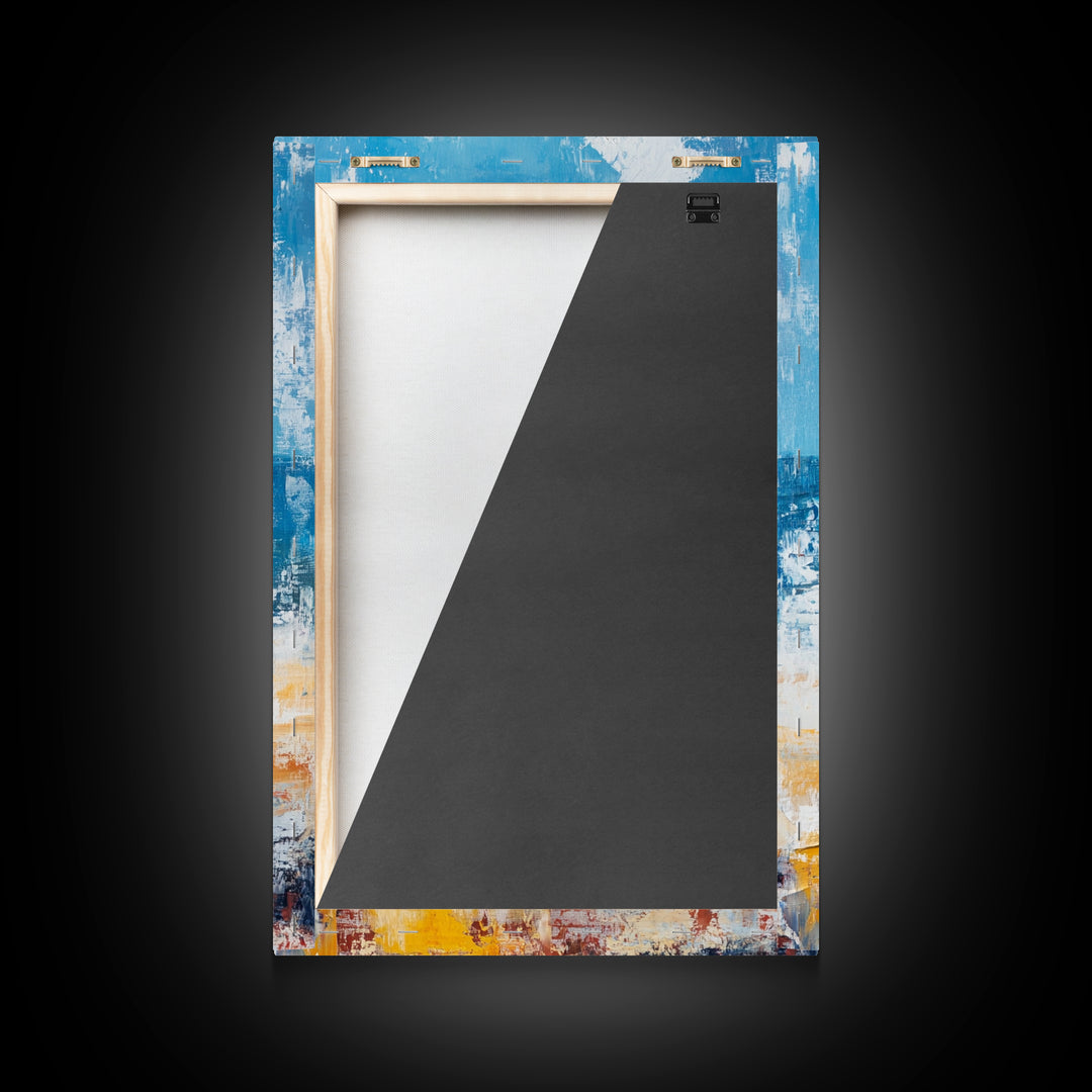 Beach Chair, Coastal Decor, Nautical Painting, Seascape Art, Ocean Wall Art, Coastal Landscape Art, Canvas Print, Gift Idea