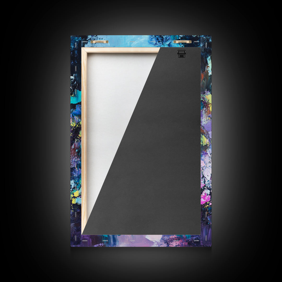 Coastal Cove, seascape painting, coastal decor, nautical wall art, blue and green wall art, framed canvas print, guest room art