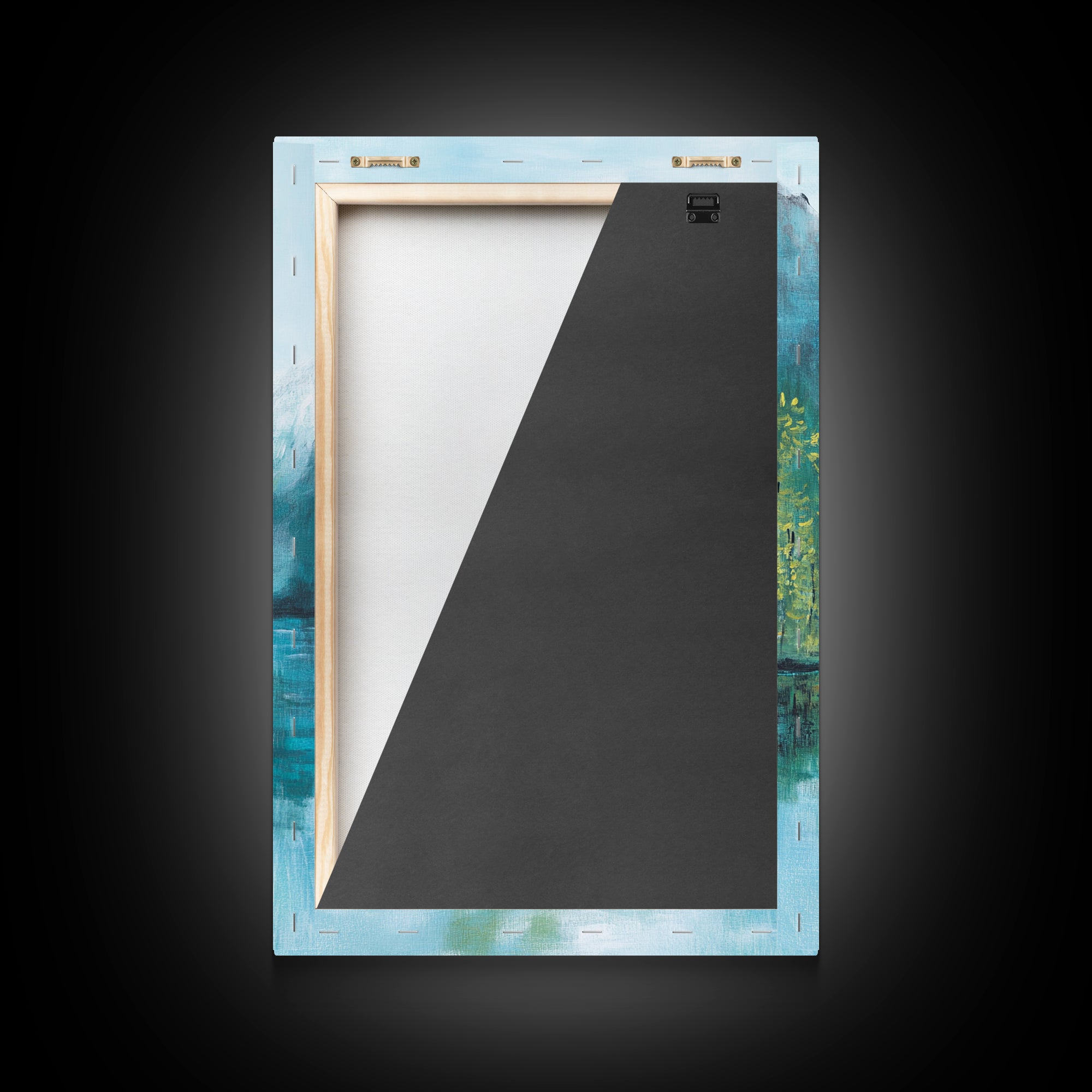 Cabin by Lake, lake Tahoe art, mountain painting, rustic wall art, bedroom art, nature wall art, framed canvas print, home decor