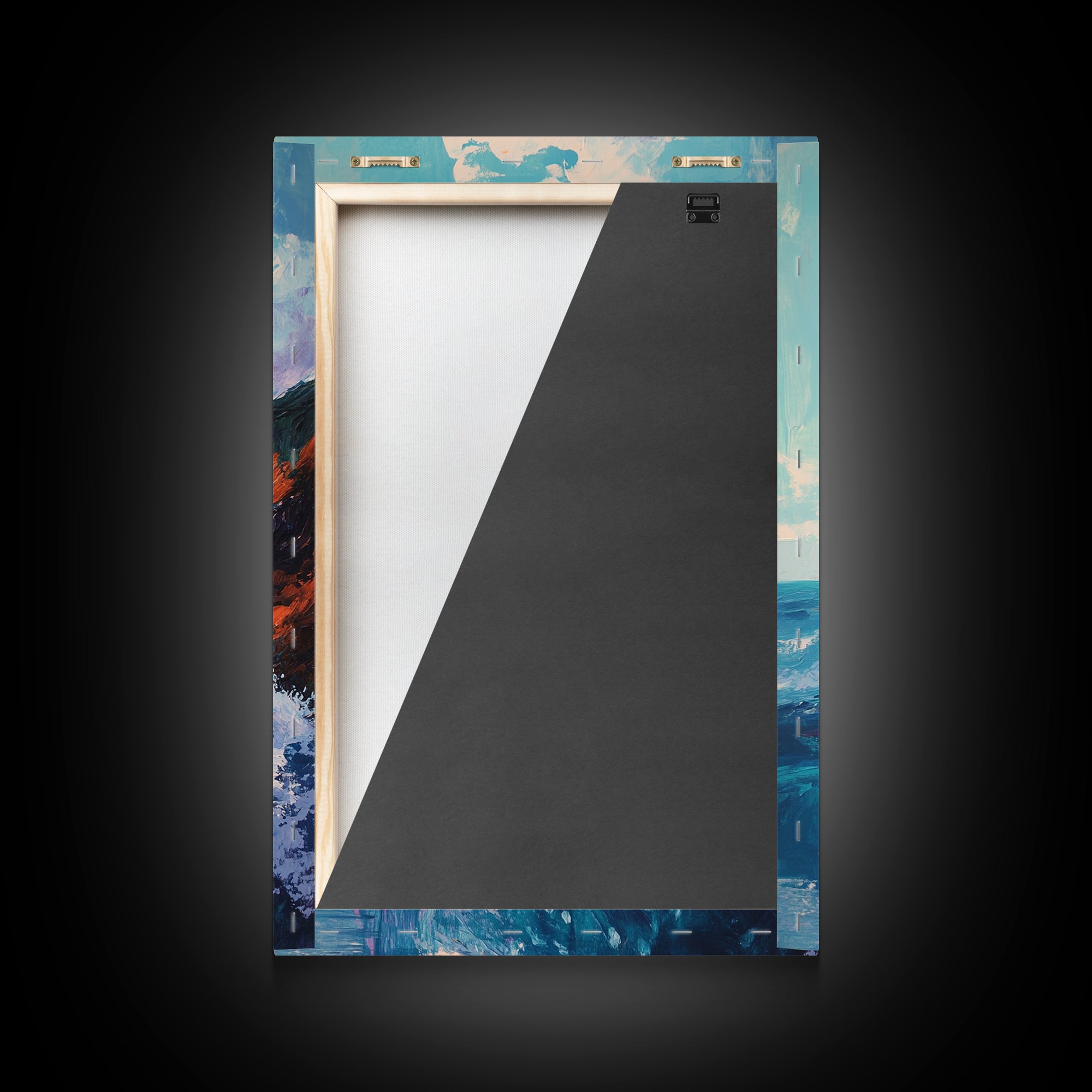 Coastal Cliffs, Seascape Painting, Ocean Waves, Canvas Print, Nautical Wall Art, Coastal Decor, Beach Art, Living Room Art