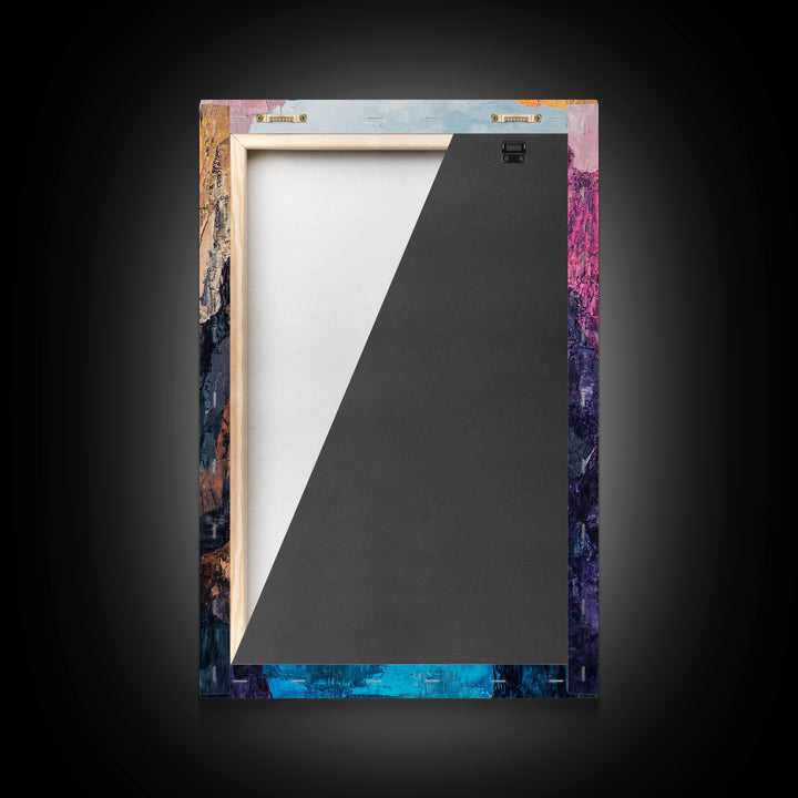 Canyon River, Southwest Wall Art, Canvas Print, Landscape Painting, Rustic Decor, Adventure Art, Moody Art, Tall Narrow Art