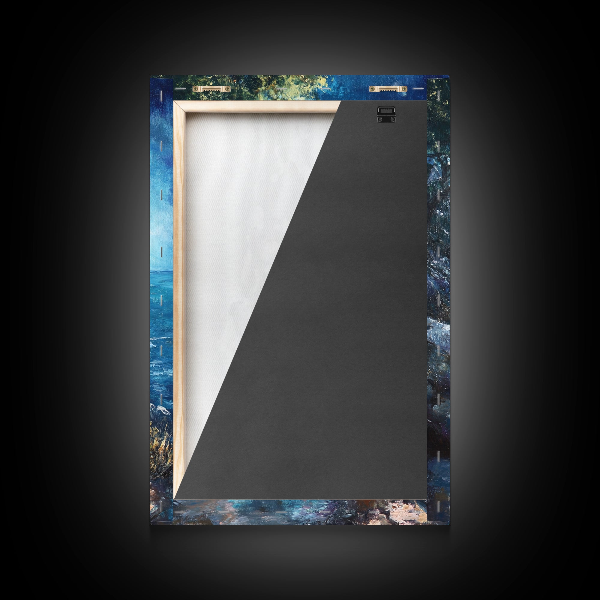 Rocky Path, Seaside Painting, Canvas Print, Coastal Landscape Art, Nautical Wall Art, Rustic Art, Above Bed Wall Art, Gift Idea