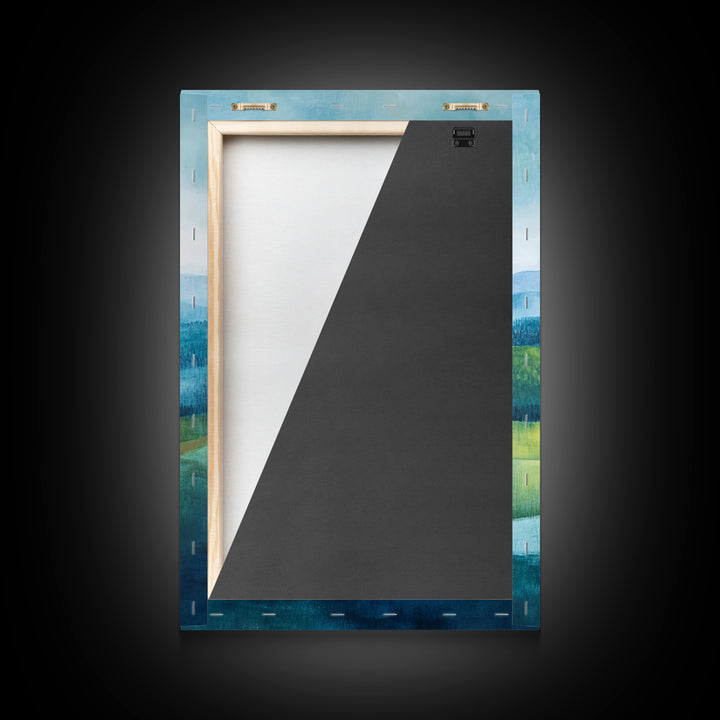 Rolling Hills, Mountain Painting, Canvas Print, Landscape Art, Southwest Wall Art, Rustic Decor, Minimalist Art, Gift Idea