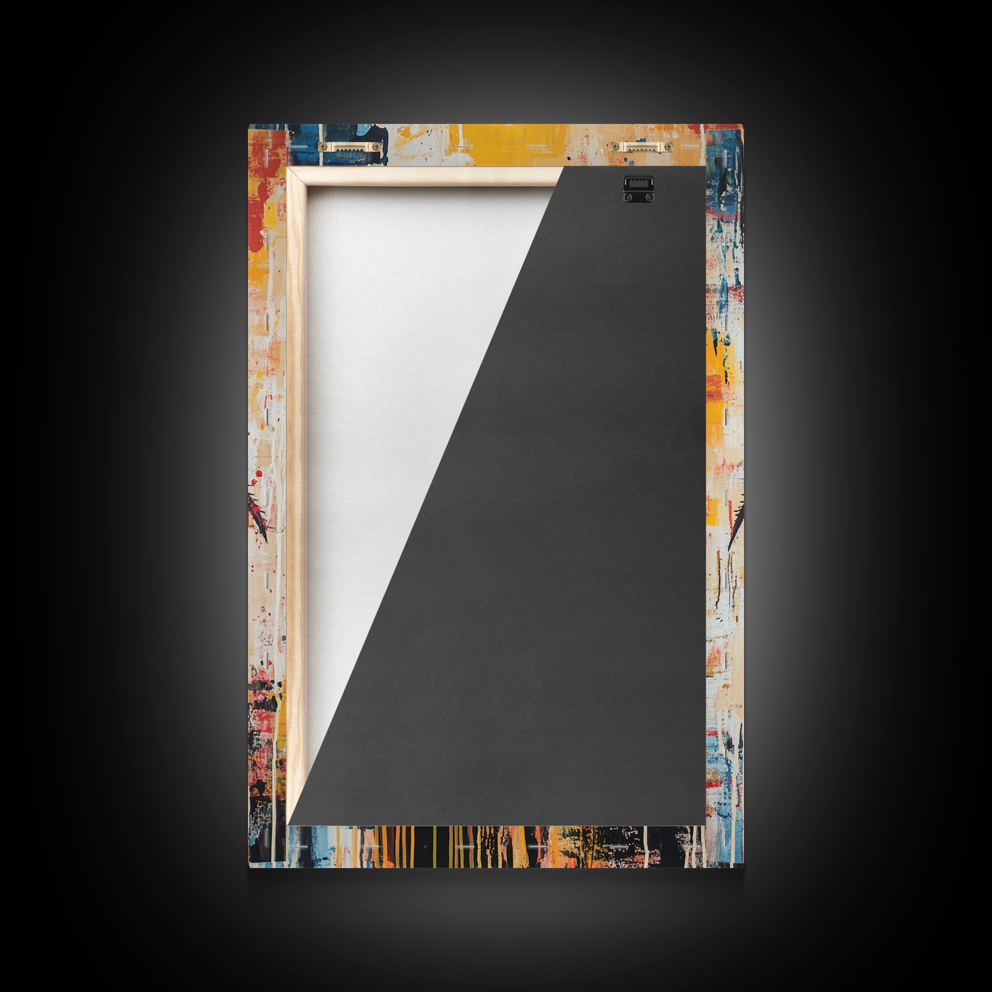 Bold Scorpion Framed Canvas Print Fierce Animal Wall Art, Yellow and Red Painting, Statement Office Decor, Wildlife Art Lovers Gift