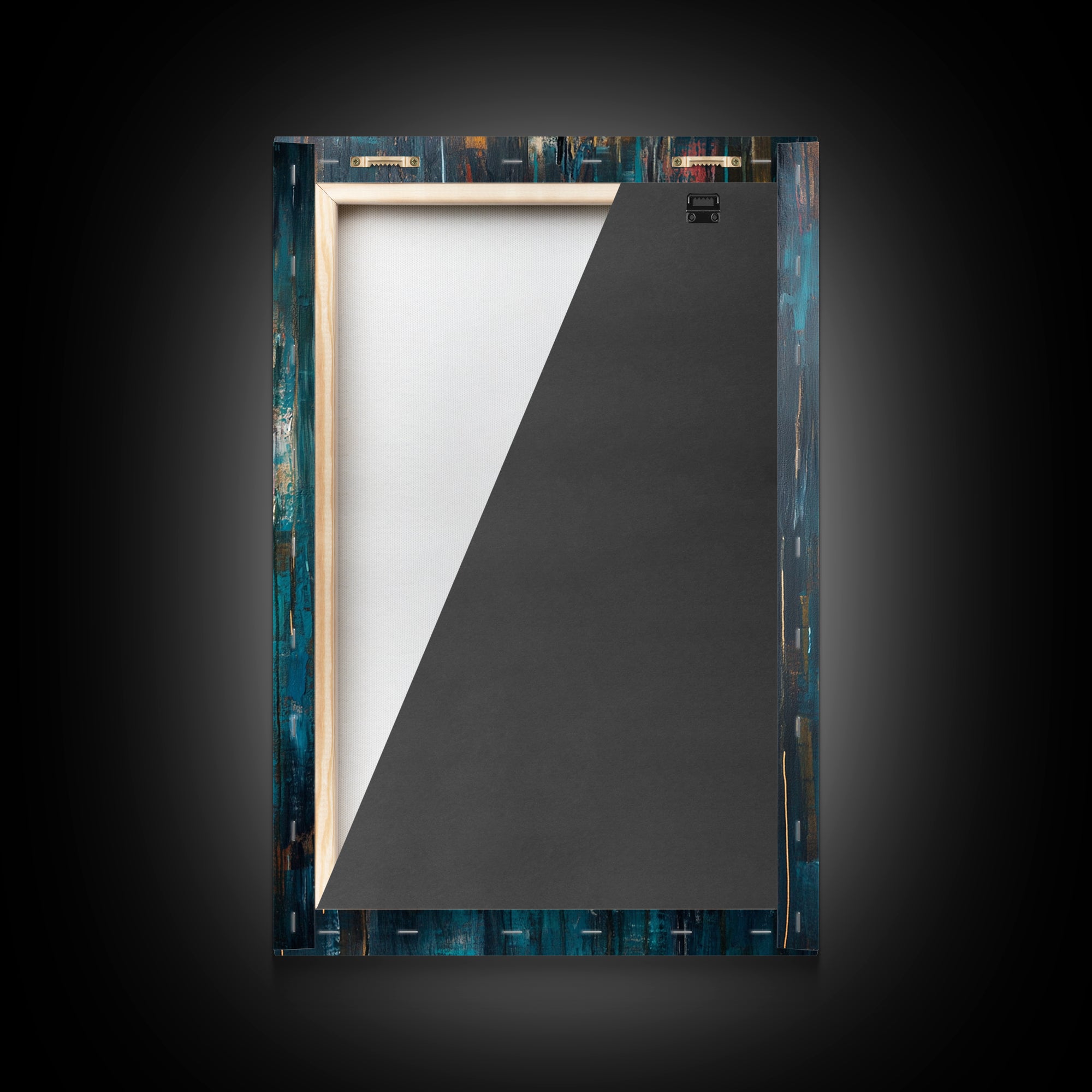 Abstract Mask Art Framed Canvas Print Ethnic Wall Decor Tribal Face Artwork Modern Expressionist Painting Boho Home Aesthetic Living Room