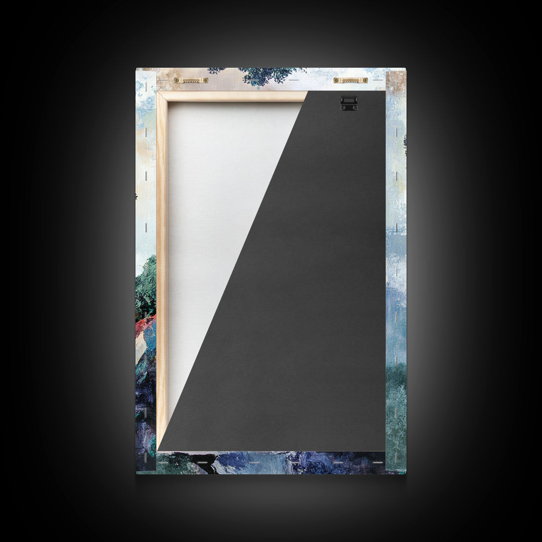 Bonsai Tree Canvas Print Japanese Zen Wall Art Serene Landscape Painting Minimalist Nature Decor Tranquil Home Aesthetic Meditative Artwork