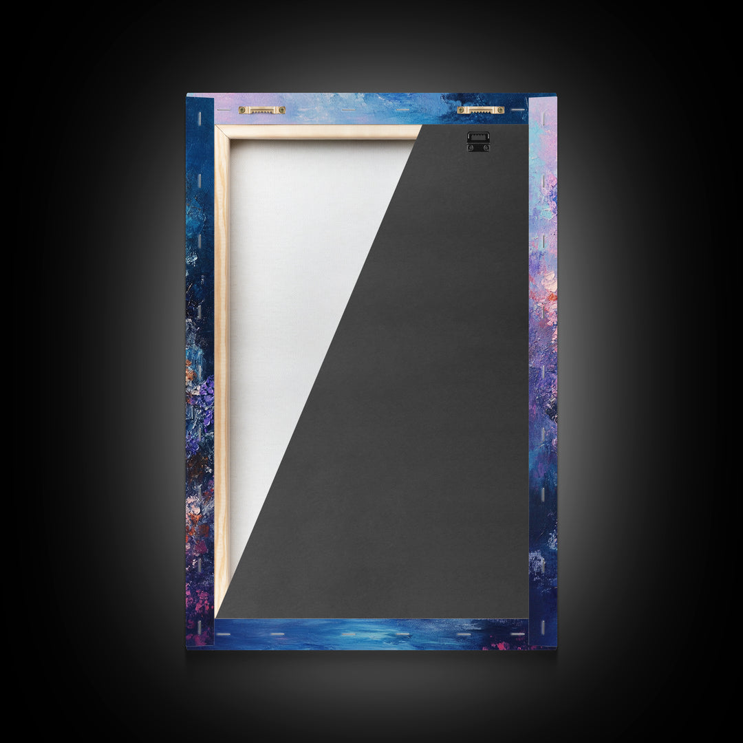 Dreamy Ocean Cave Canvas Print Fantasy Seascape Wall Art Mystical Nature Painting Boho Decor Beach Home Artwork Gift Under 100