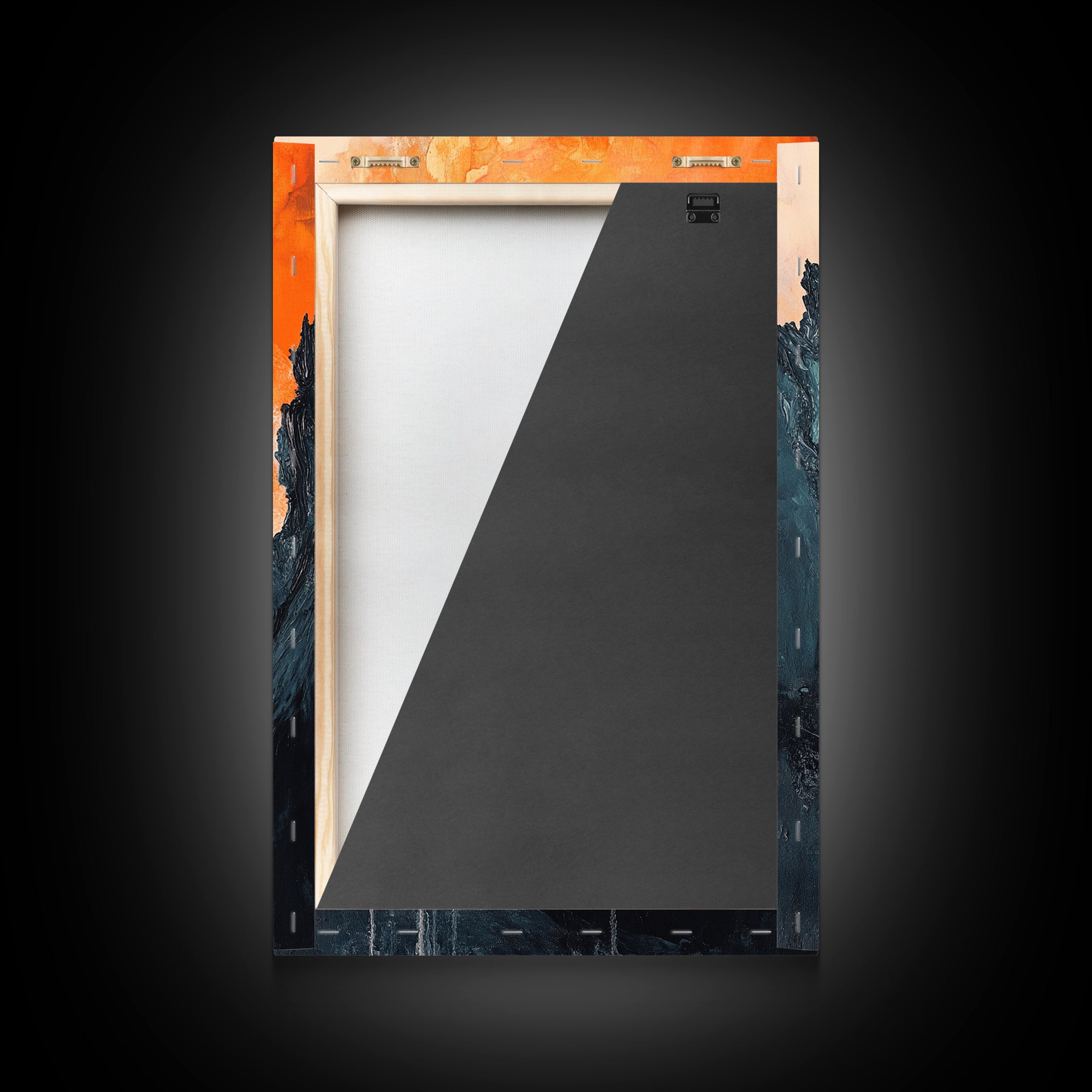 Abstract Wave Energy Canvas Print Moody Ocean Painting Stormy Water Art Modern Wall Decor Living Room Accent Gift Under 75