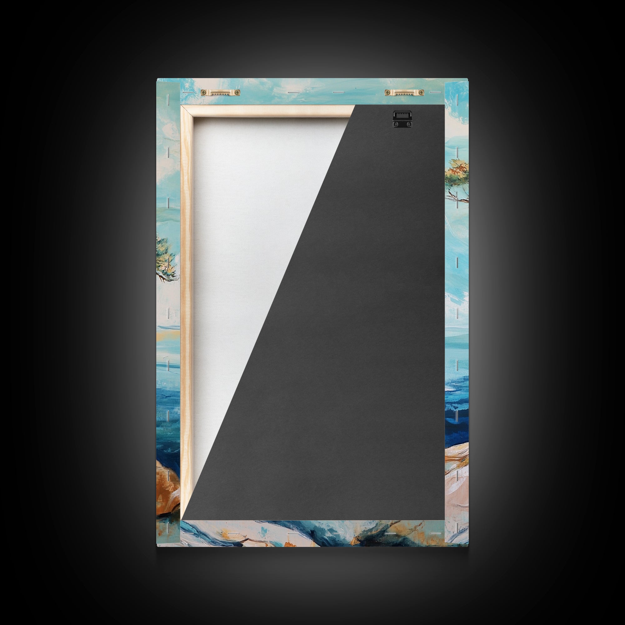 Bonsai Cliff, Pine Tree Art, Coastal Landscape Art, Nautical Decor, Coastal Wall Art, Canvas Print, Living Room Art, Gift Idea