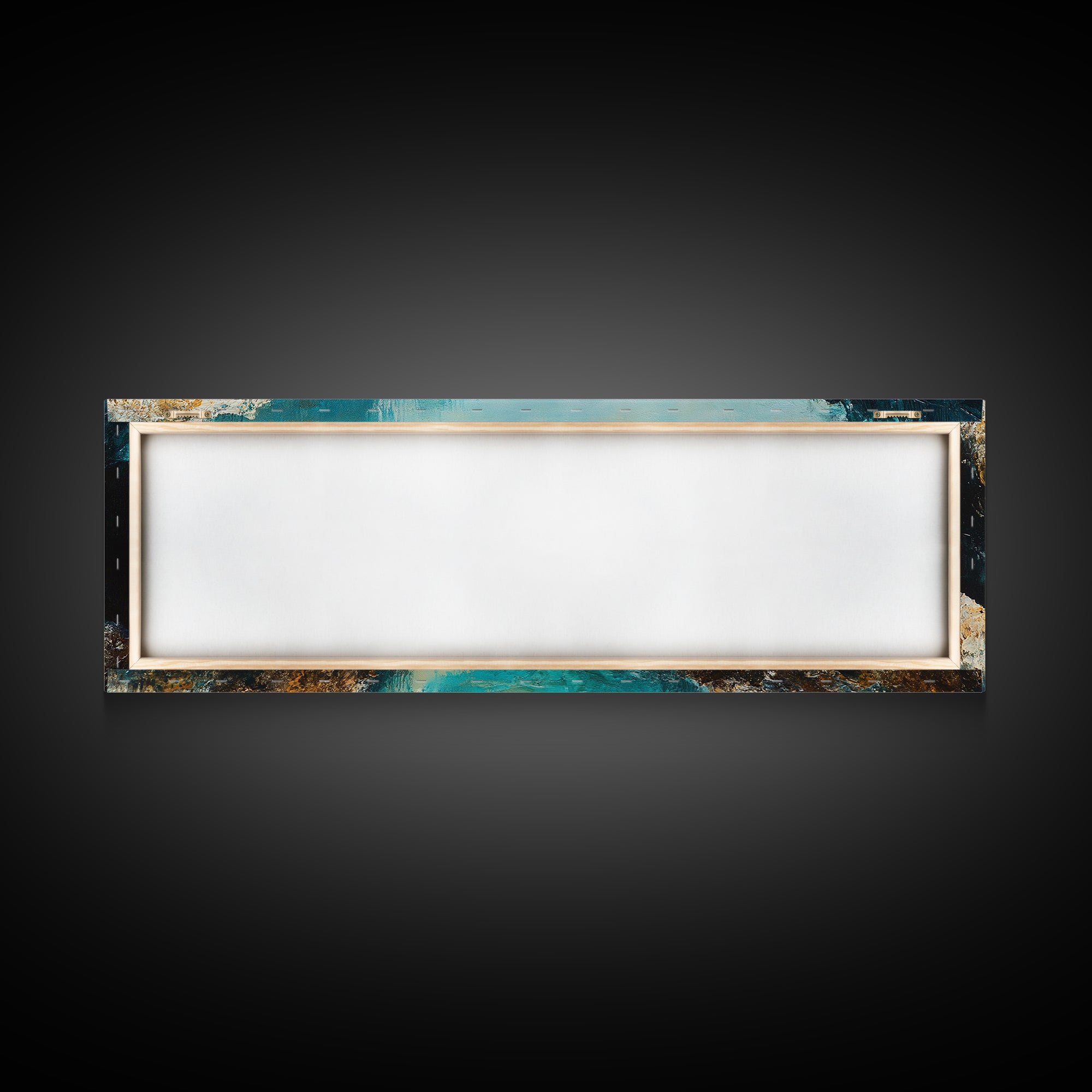 Rocky Cove Ocean Art Framed Canvas Print Textured Seascape Wall Decor Coastal Home Accent Nautical Painting Bedroom or Living Room Gift