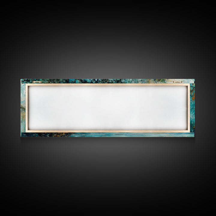 Ancient Oak Tree Framed Canvas Print - Moody Nature Wall Art, Dreamy Landscape Painting, Rustic Living Room Decor, Boho Tree Artwork