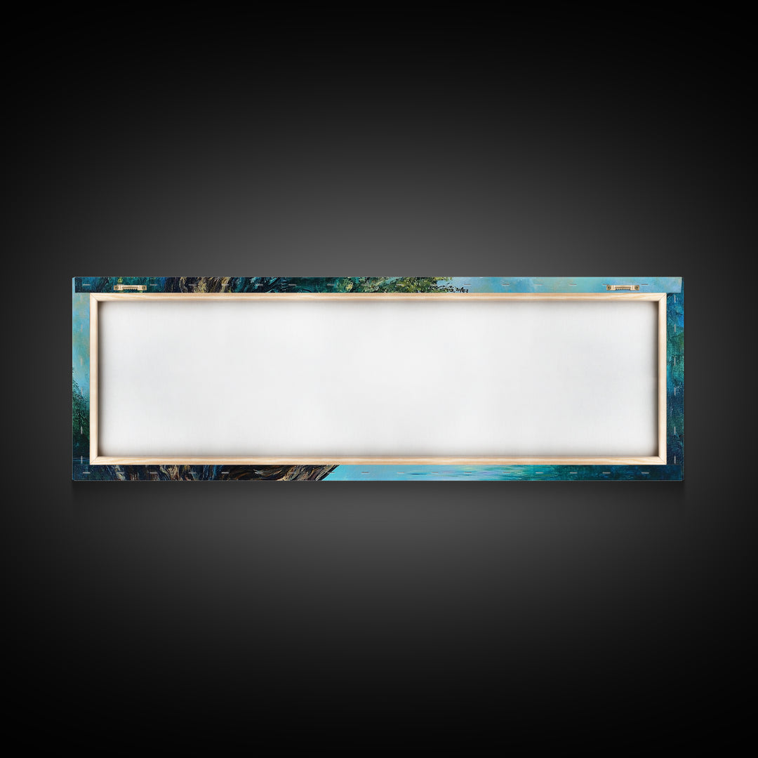 Ancient Tree Serenity Canvas Print Majestic Nature Painting Mystical Forest Art Peaceful Landscape Large Wall Art Living Room