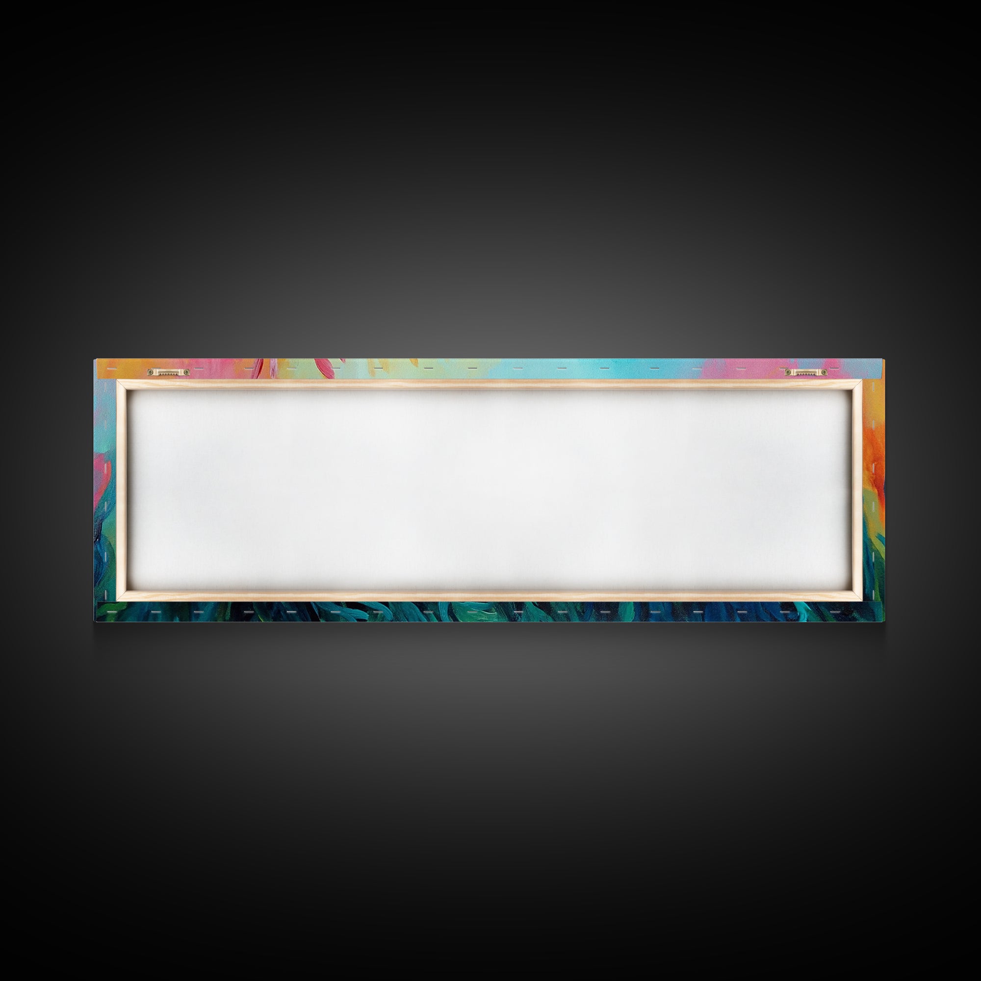 Abstract Seaweed Canvas Print Vibrant Coastal Wall Art, Ocean Inspired Decor, Modern Underwater Painting, Boho Home Accent