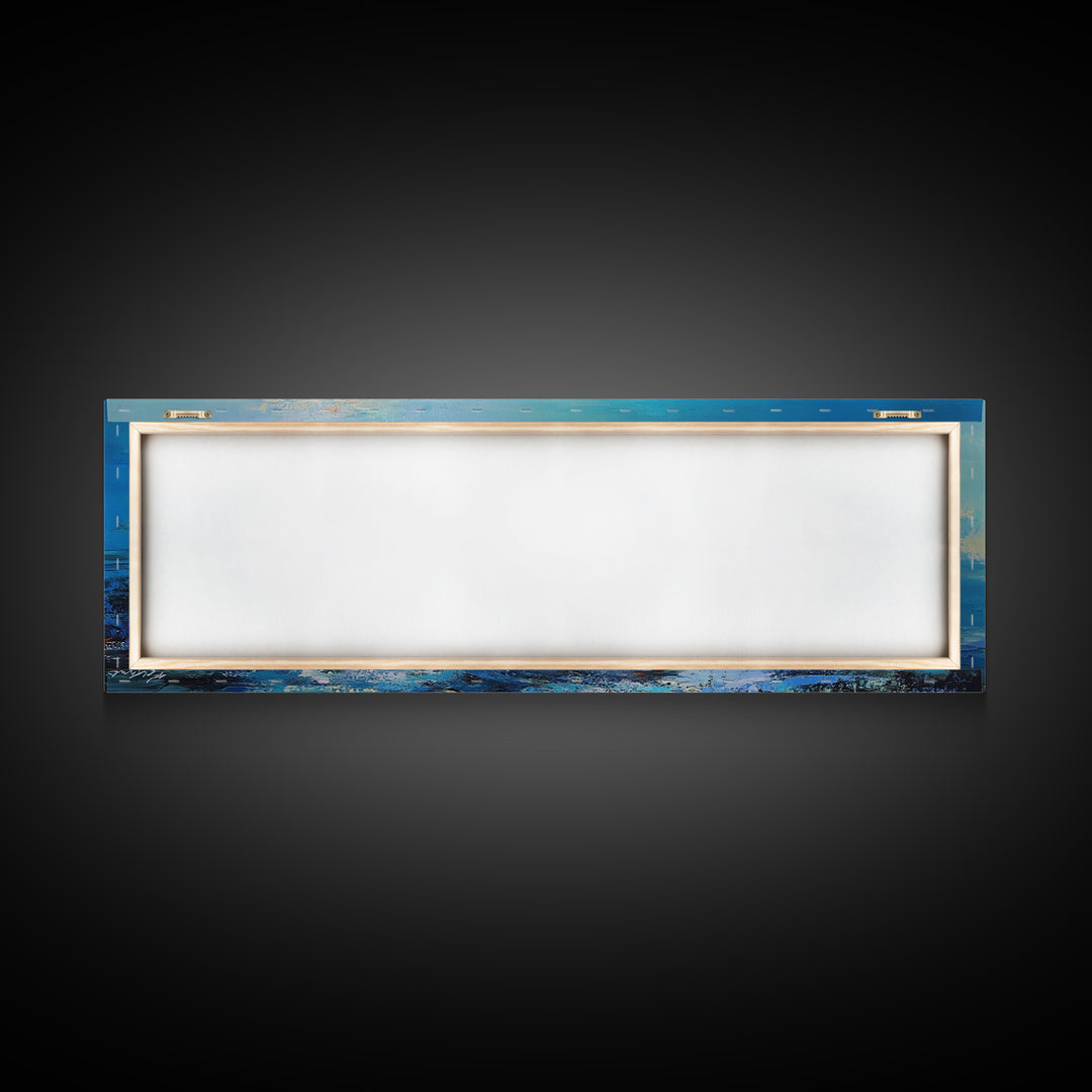 Abandoned Boat Canvas Print Nautical Wall Art, Coastal Decor, Seascape Painting, Ocean Inspired Artwork, Living Room Aesthetic