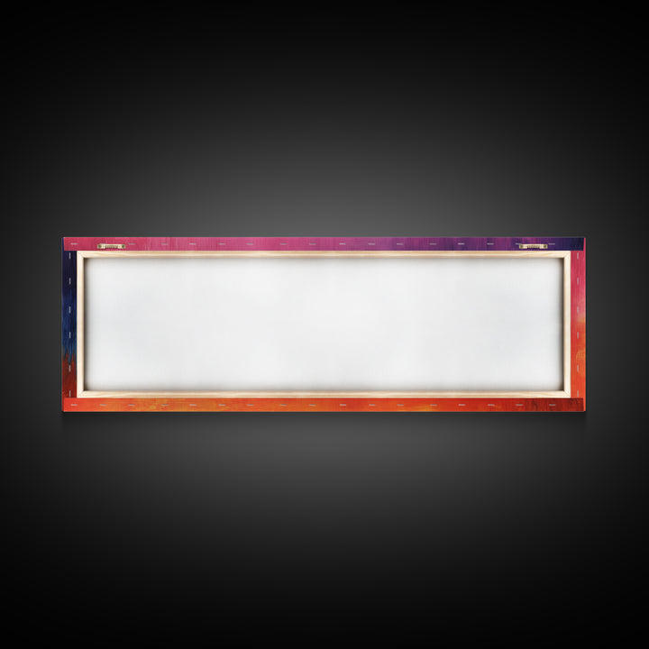 Colorful Gradient, Vibrant Abstract Painting, Modern Wall Art, Sunset Tones, Canvas Print, Boho Style, Living Room Artwork