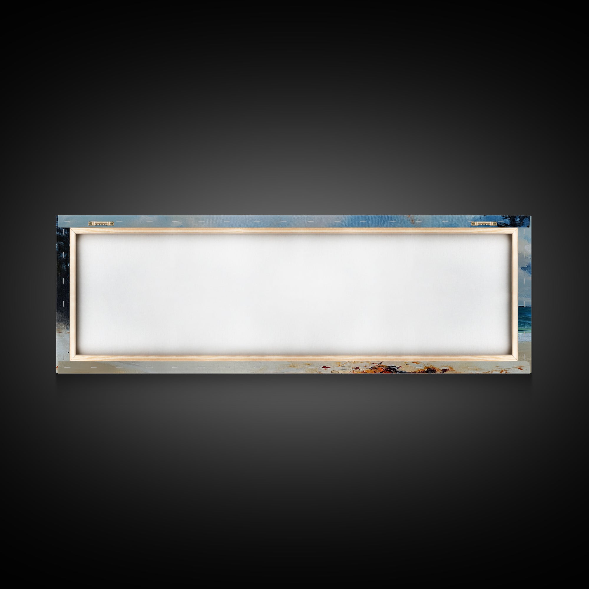 Beach Bonfire Glow Framed Canvas Print Coastal Sunset Wall Art Ocean Retreat Decor Vibrant Campfire Painting Summer Gift