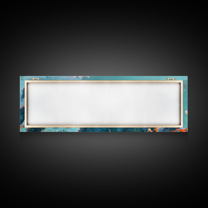 Blooming Cactus Flowers Canvas Print Vibrant Desert Painting, Boho Wall Art, Southwest Decor, Botanical Living Room Artwork