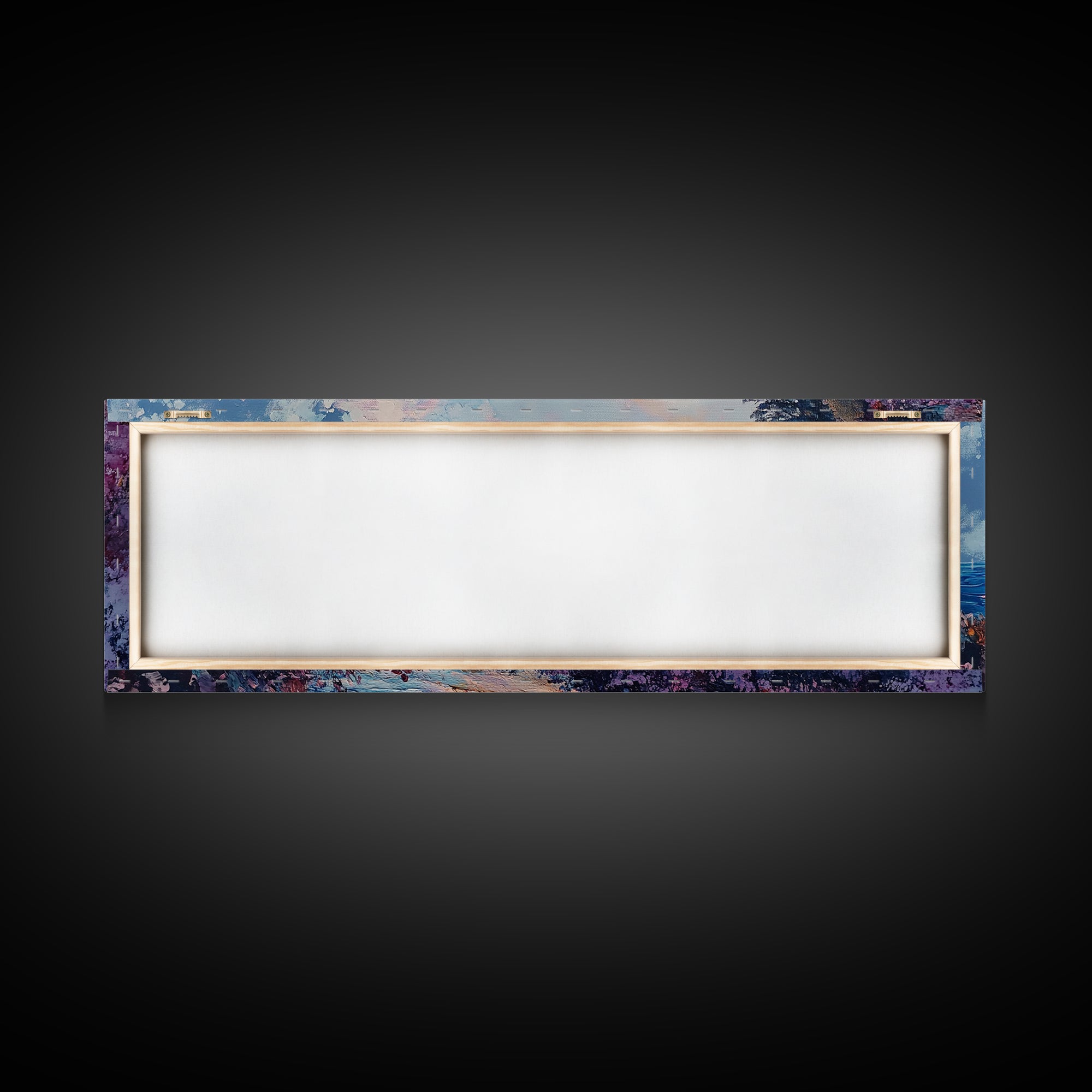 Rocky Shoreline Framed Canvas Print Vibrant Coastal Wall Art, Textured Ocean Scene, Sunset Beach Painting, Modern Boho Decor