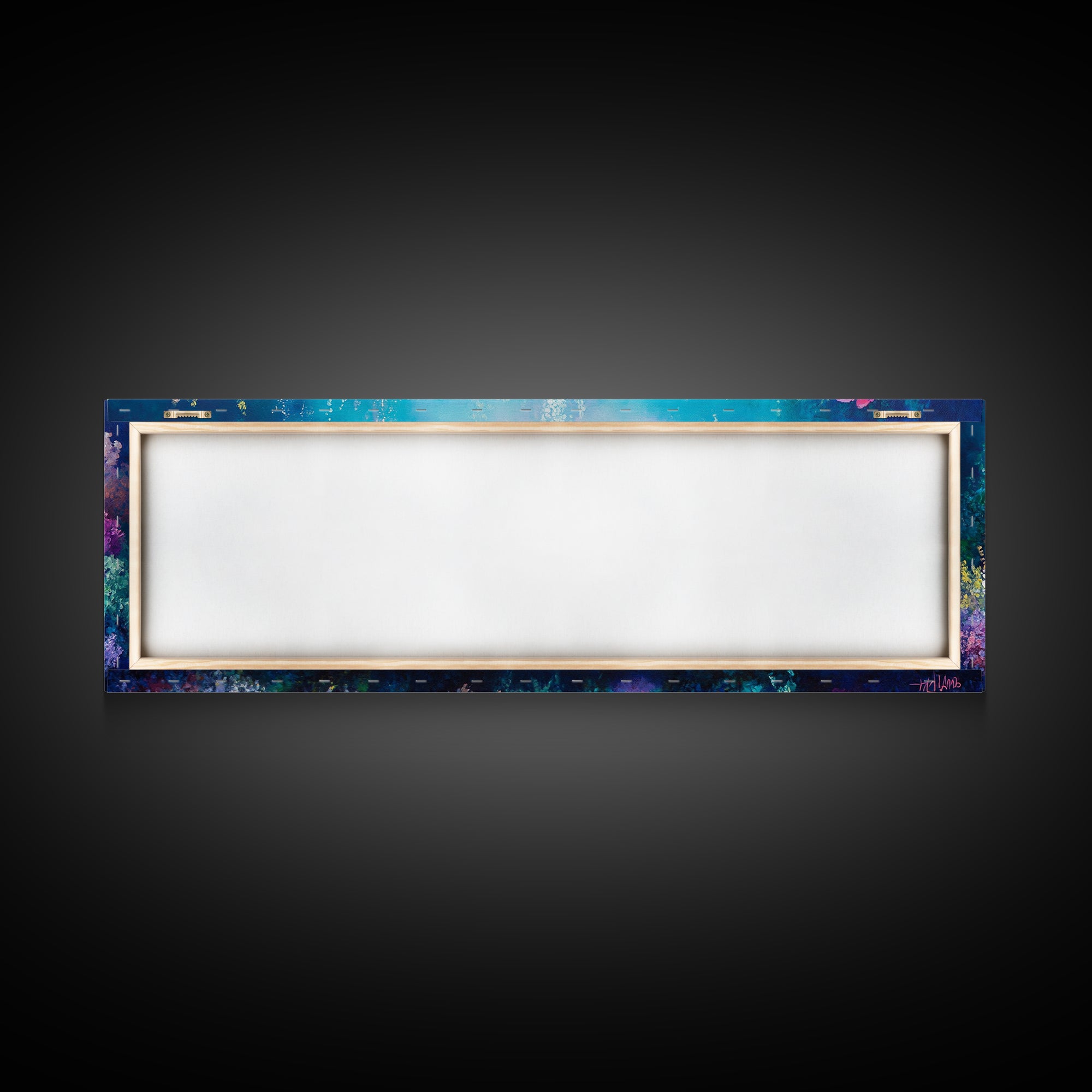 Deep Sea Fantasy Canvas Print, Oceanic Wonderland Wall Art, Marine Life Painting, Dreamy Underwater Aesthetic, Vibrant Colors