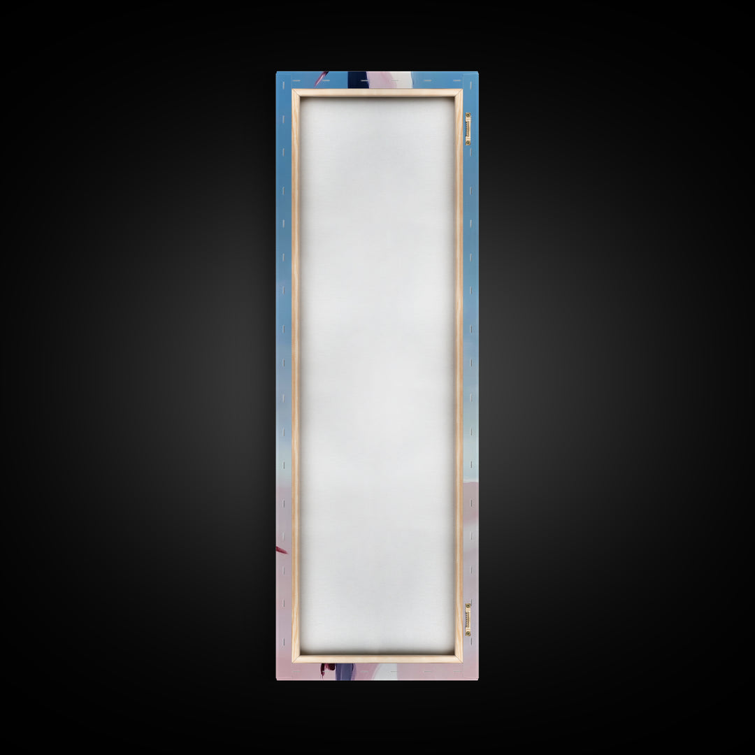 Barbed Wire Fence, Rustic Western, Moody Pink Art, Framed Canvas Print, Minimalist Farmhouse, Modern Wall Art, Entryway Decor