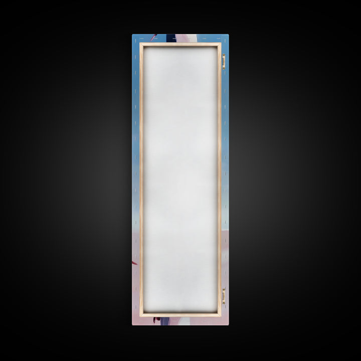 Barbed Wire Fence, Rustic Western, Moody Pink Art, Framed Canvas Print, Minimalist Farmhouse, Modern Wall Art, Entryway Decor