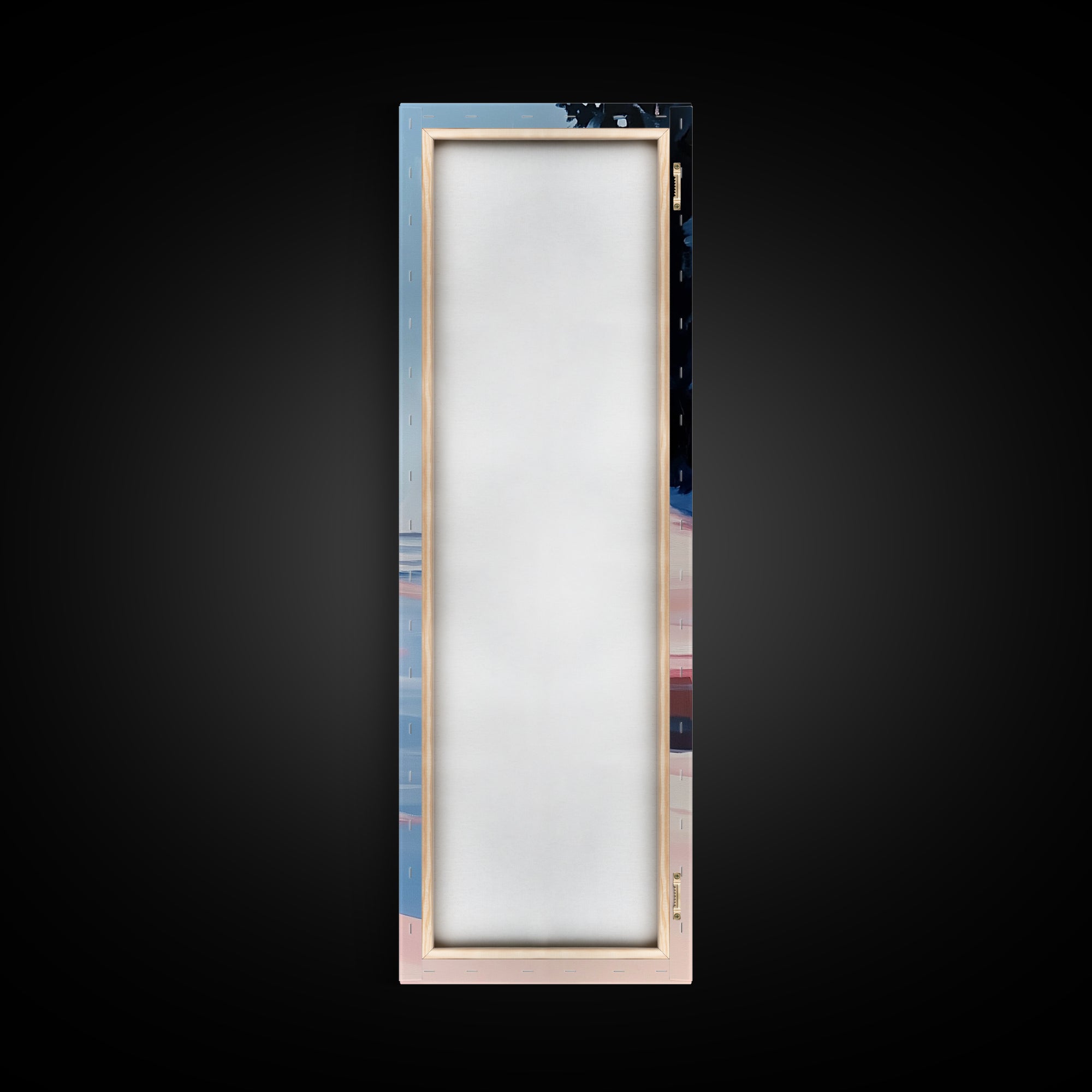 Coastal Serenity, Beach Landscape, Ocean Wall Art, Seascape Painting, Minimalist Art, Living Room Wall Decor, Framed Canvas Print