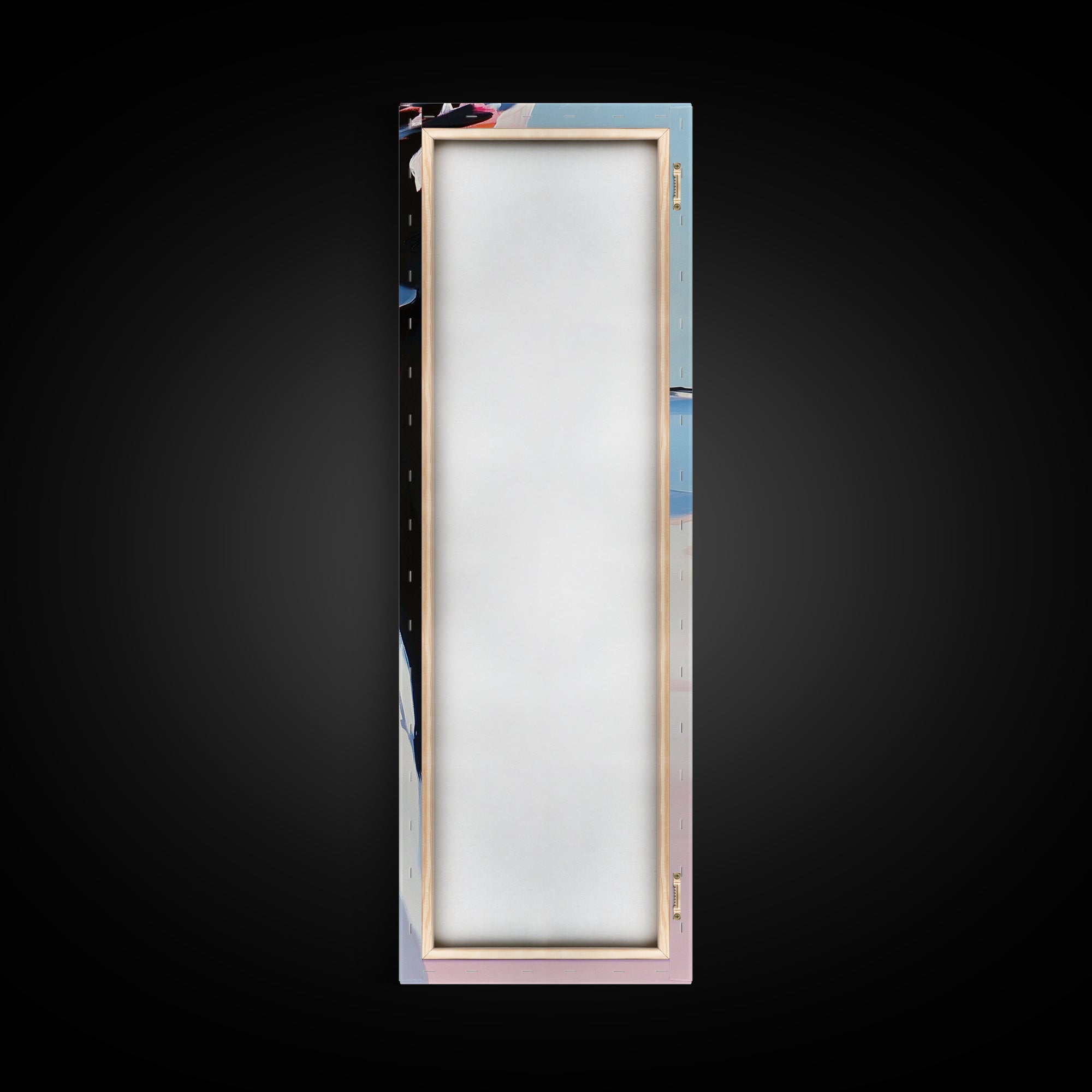 Cliffside Beach, Ocean View, Tranquil Seascape, Modern Coastal Decor, Nature-Inspired Art, Sunset Glow, Framed Canvas Print