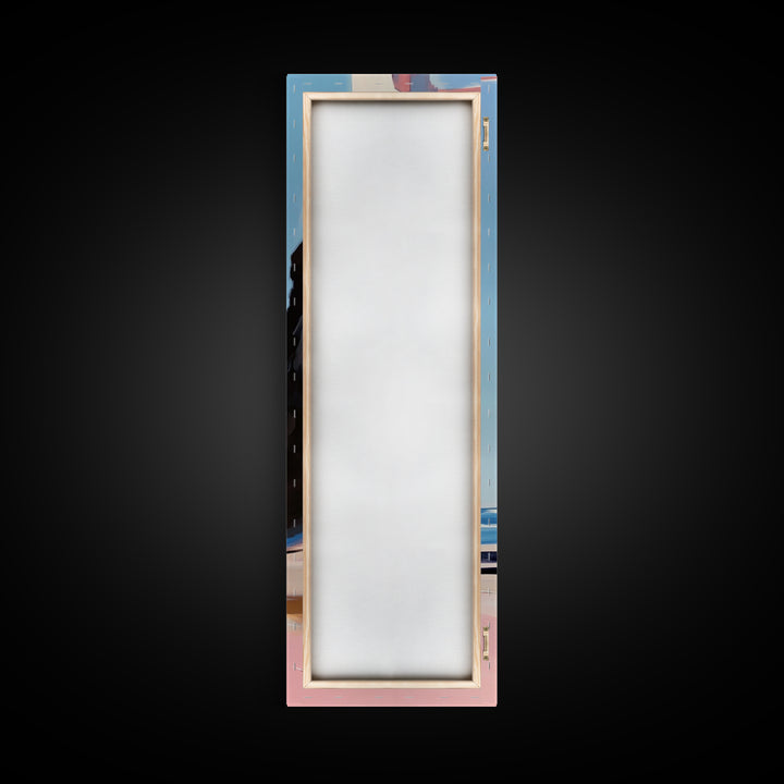 Beach Archway, Coastal Escape, Sunlit Ocean View, Tropical Paradise, Travel Inspired Home Decor, Light and Airy Aesthetic, Canvas Print