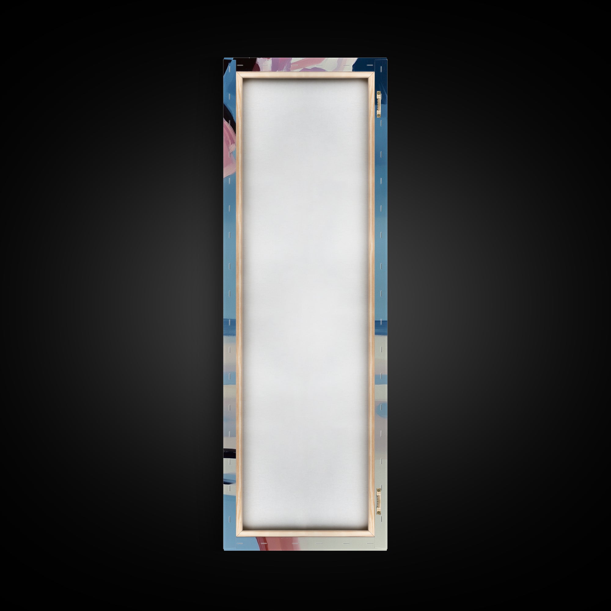 Barefoot Beach Walk, Pink Dress, Coastal Elegance, Framed Canvas Print, Summer Art, Bedroom or Entryway Decor, Relaxing Aesthetic